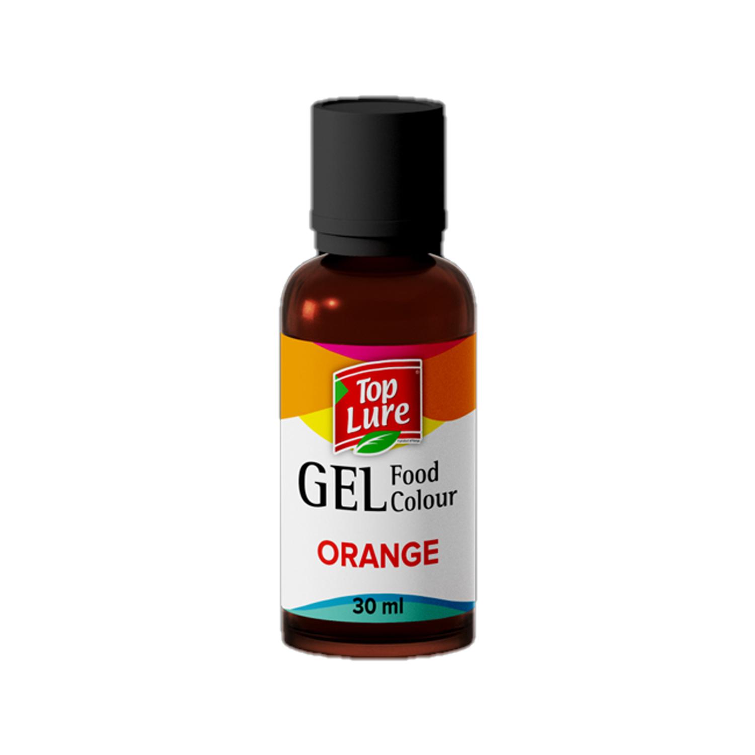 TOPLURE GEL FOOD COLOUR ORANGE 30GM