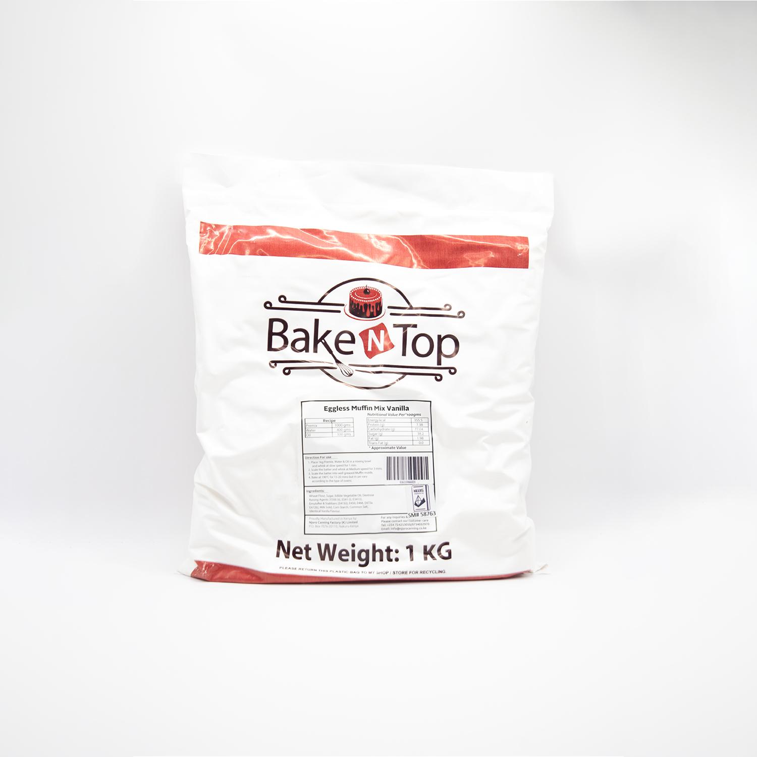 TROPOLITE EGGLESS MUFFIN MIX VANILLA 1KG