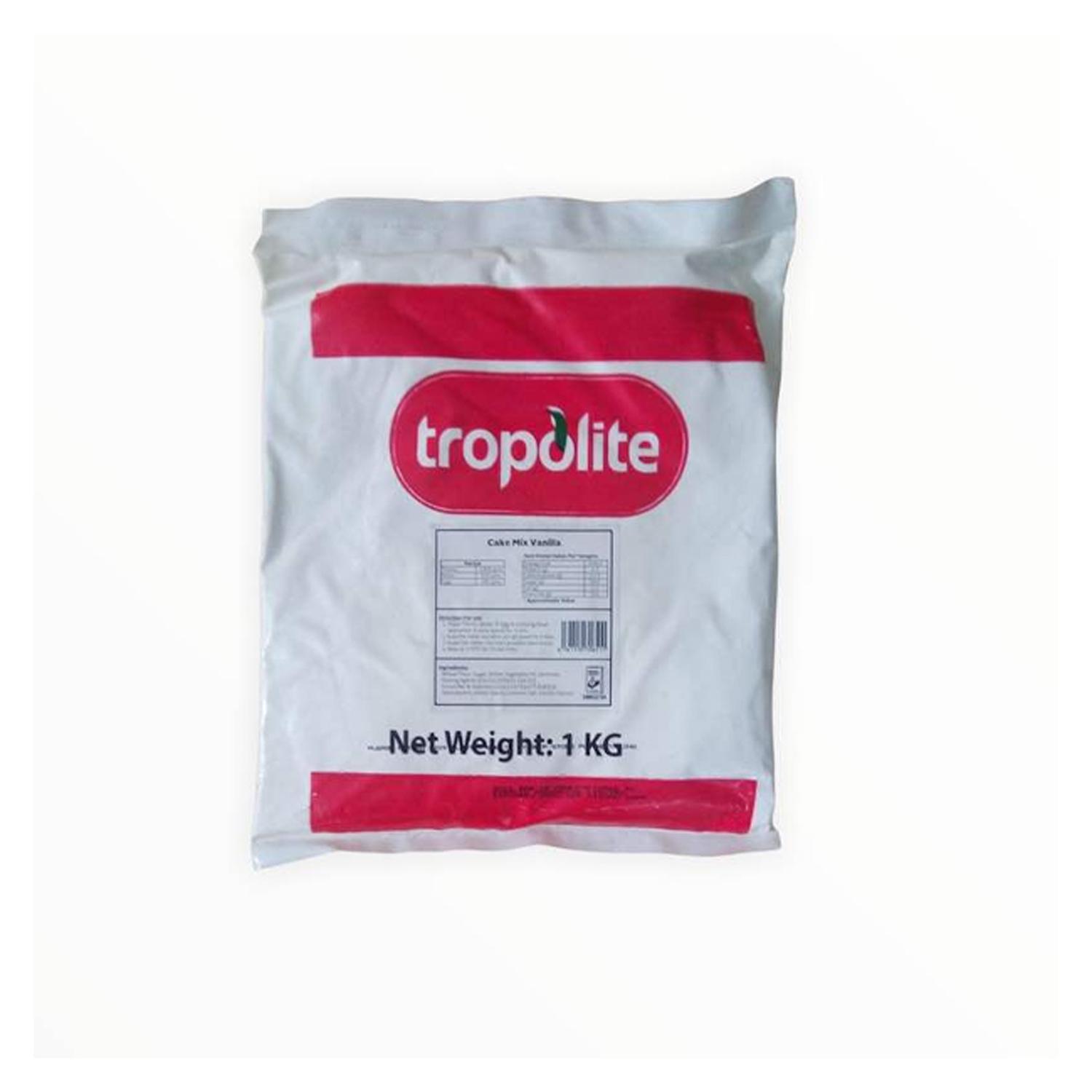 TROPOLITE EGGLESS CAKE MIX VANILLA 1KG