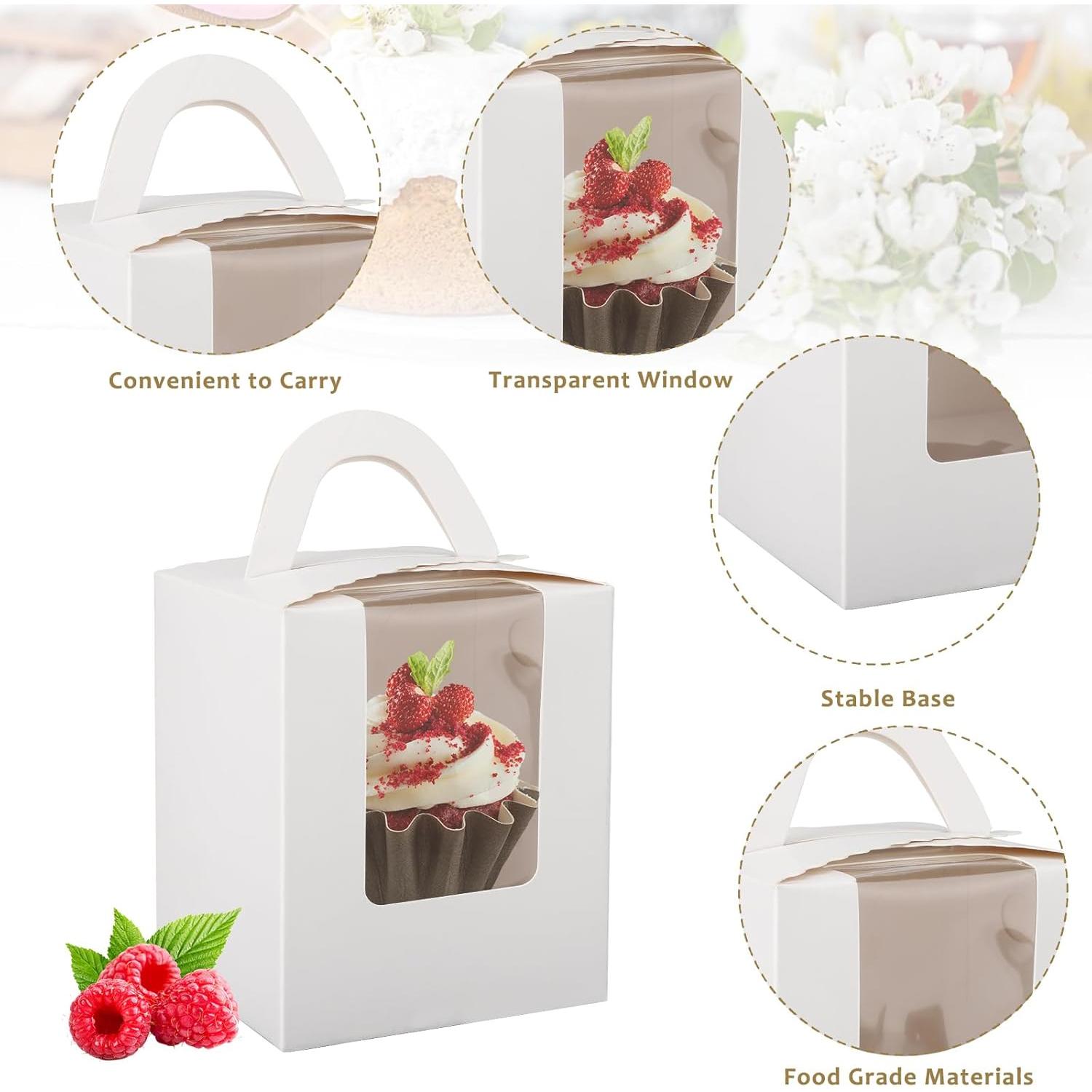 WHITE CUPCAKE BOX
