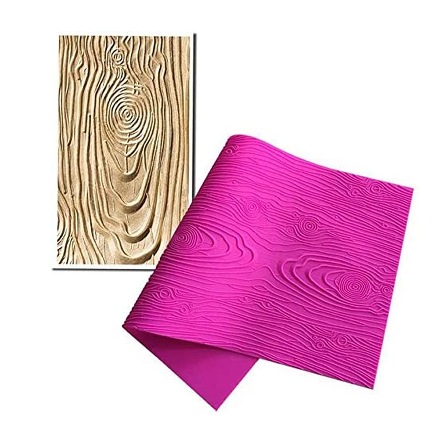 WOOD GRAIN PATTERN SILICON MAT