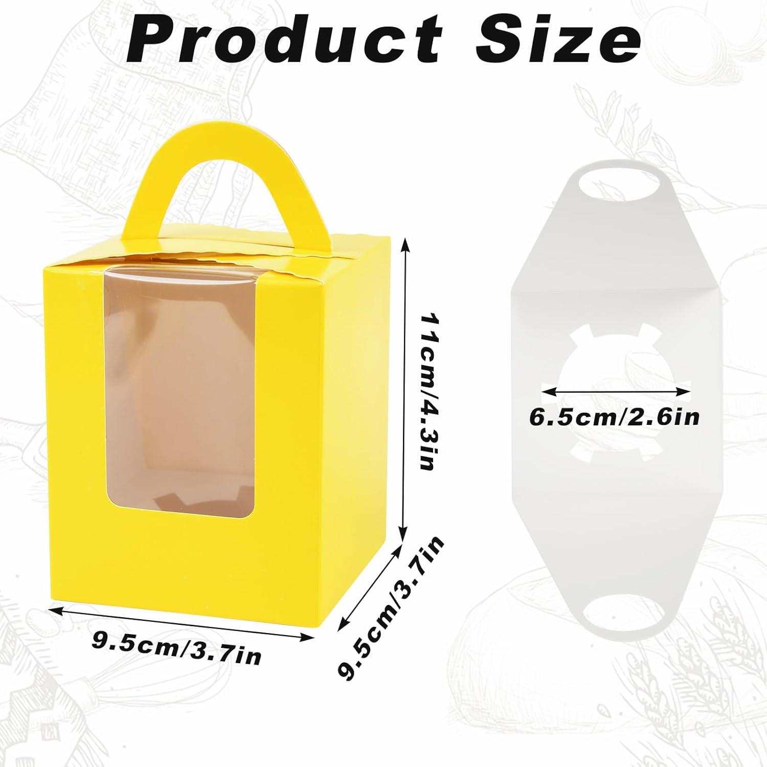 YELLOW CUPCAKE BOX