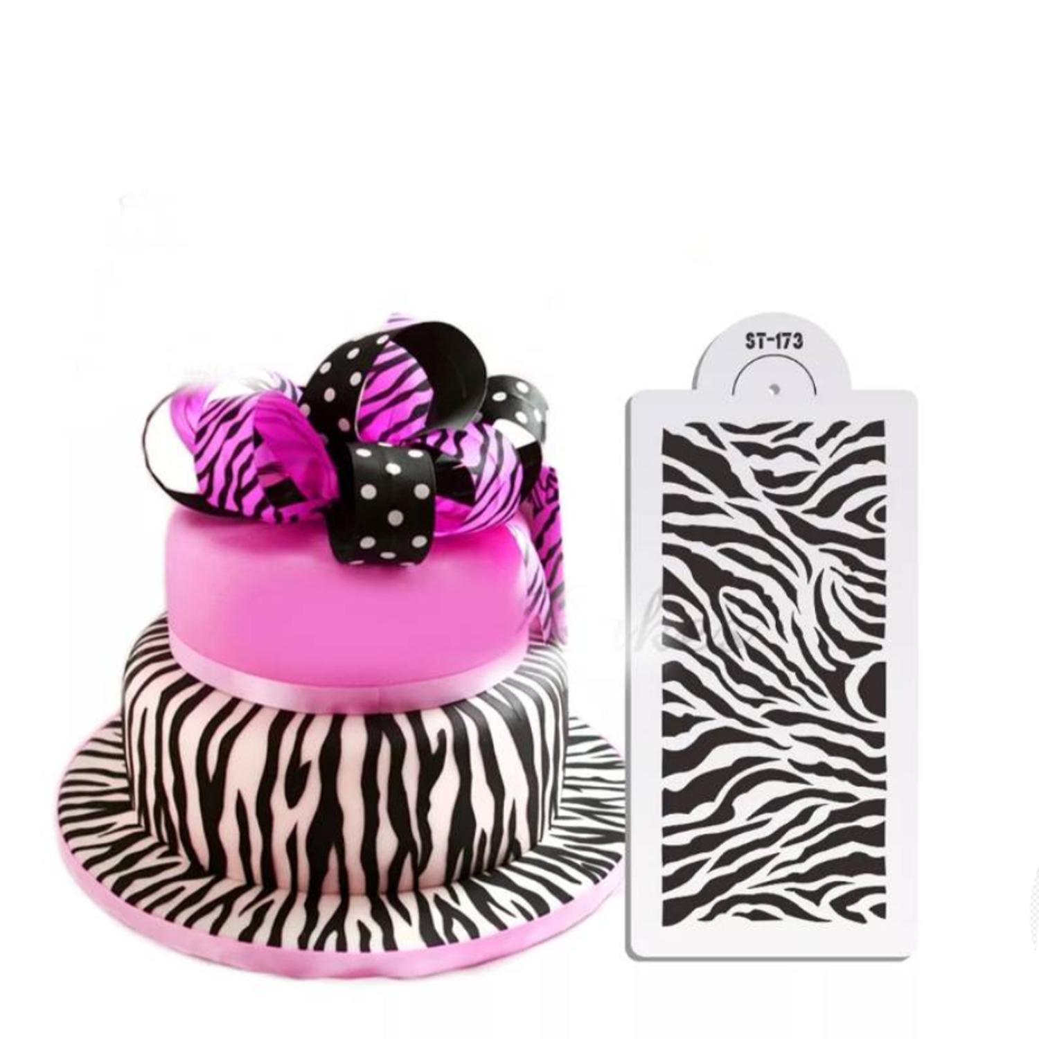ZEBRA PRINTS CAKE STENCIL
