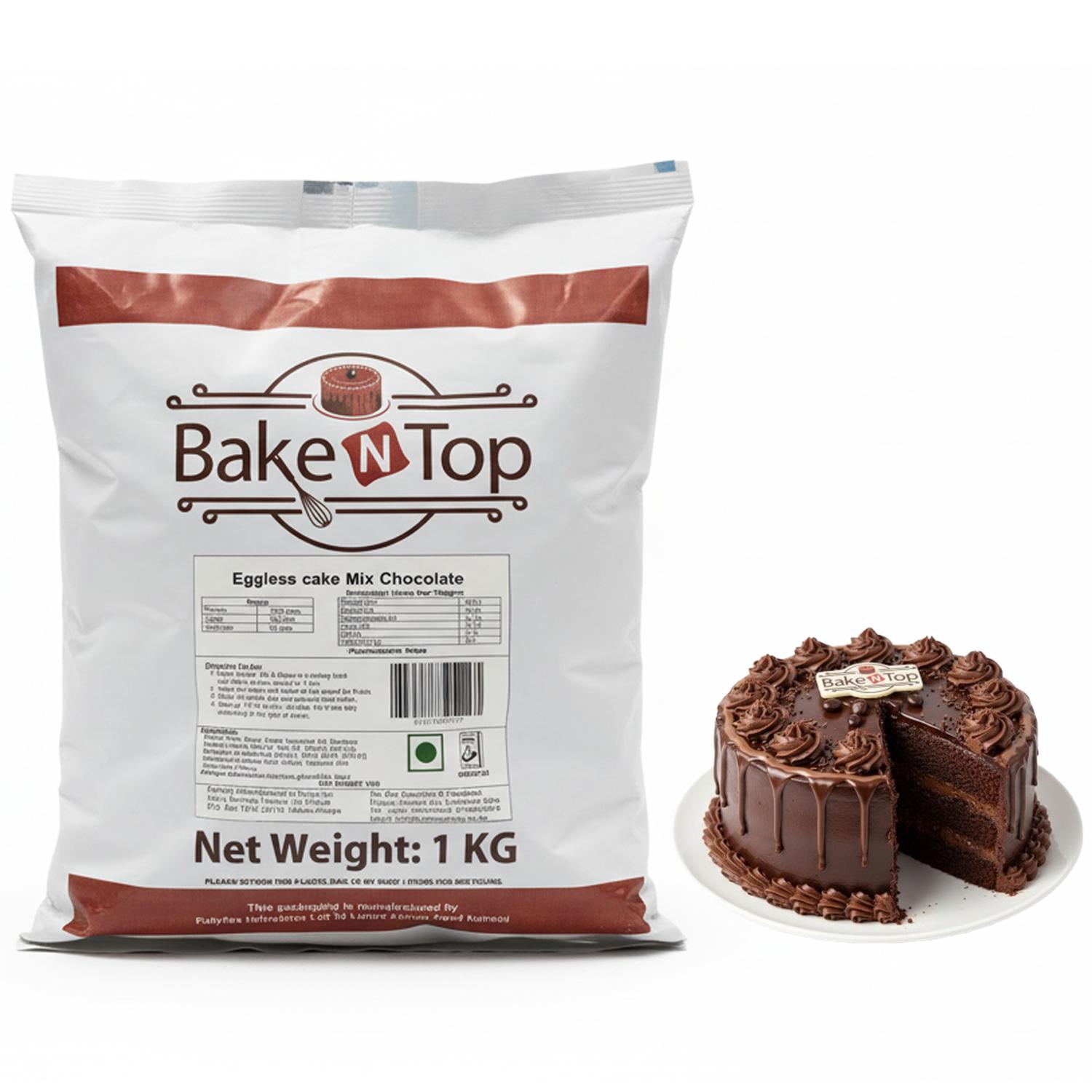 BAKE N TOP EGGLESS CAKE MIX CHOCOLATE 1KG