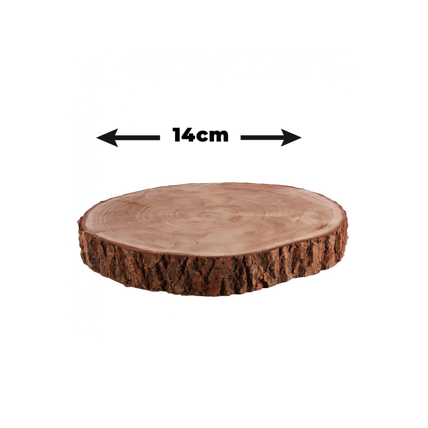 1PC 14CM DIAMETER WOODEN CAKE STAND