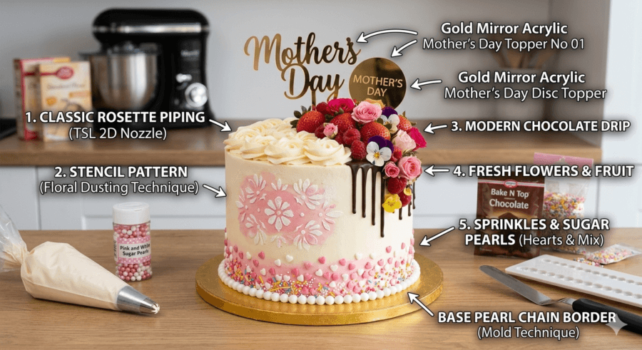 5 Easy Cake Decoration Ideas for Beginners