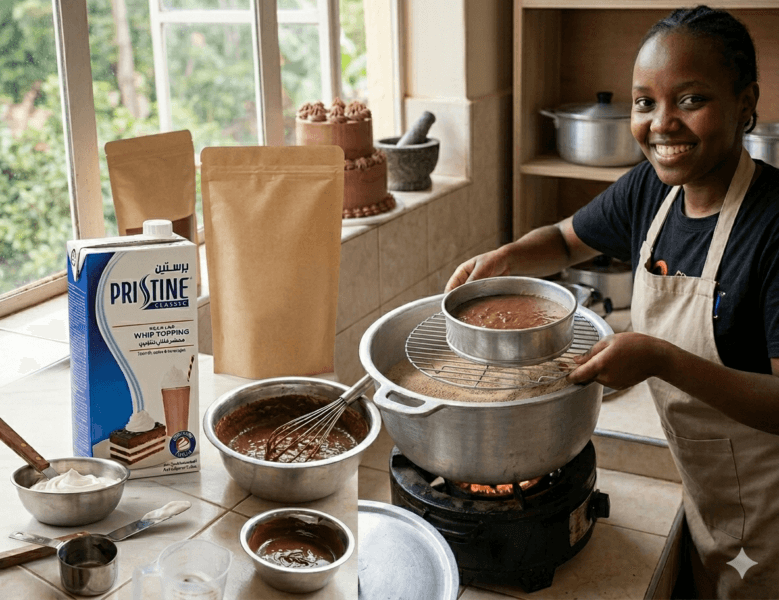 No-Oven Chocolate Cake Recipe