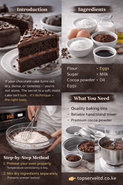 How to Bake a Soft Moist Chocolate Cake