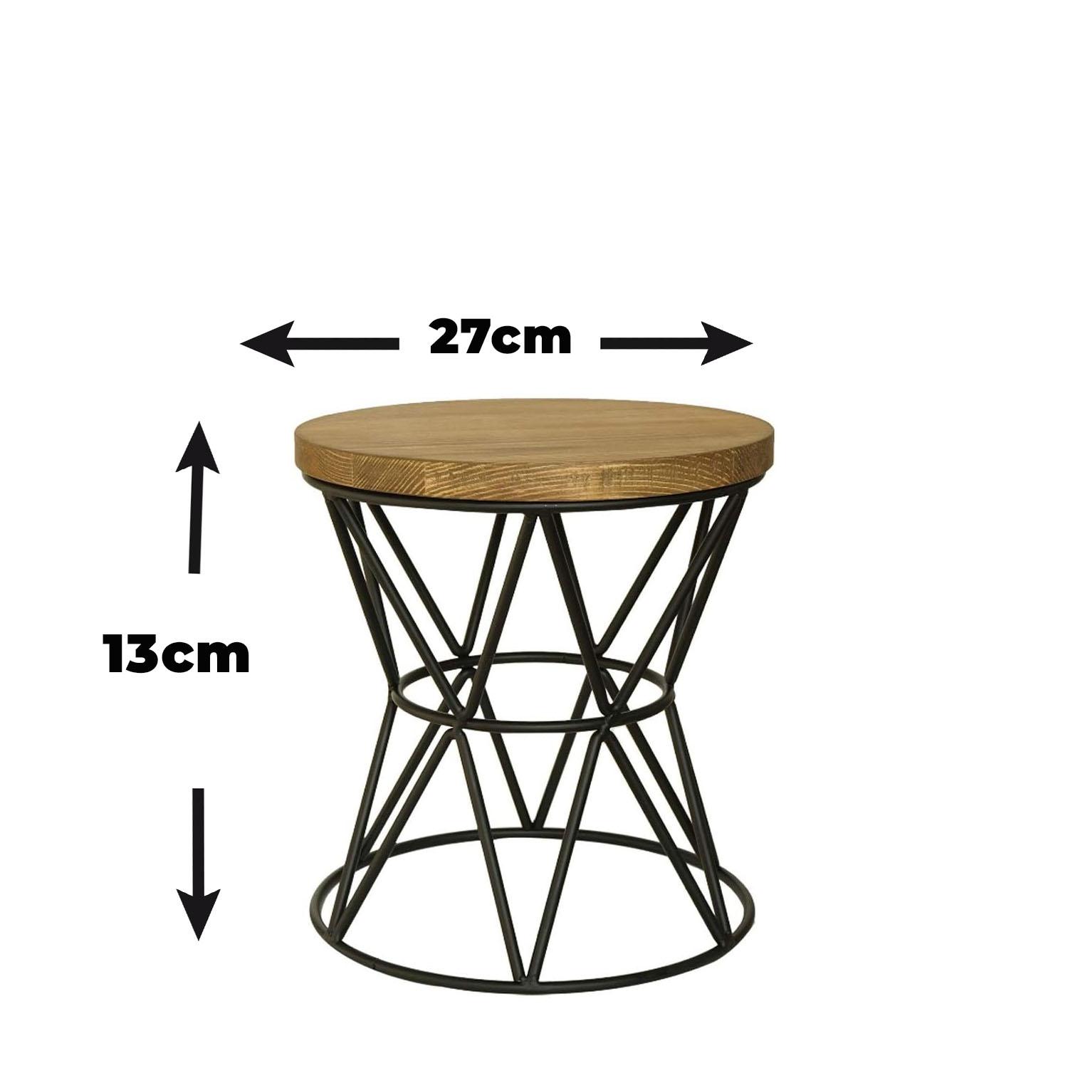 1PC 27CM DIAMETER X 13CM HEIGHT WOODEN TOP CAKE STAND