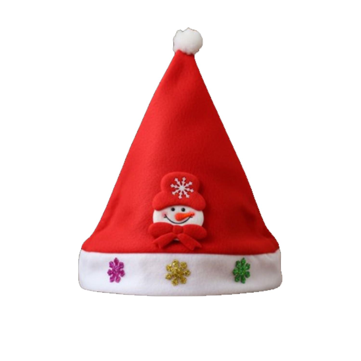 CHRISTMAS HAT WITH SNOWMAN DETAIL