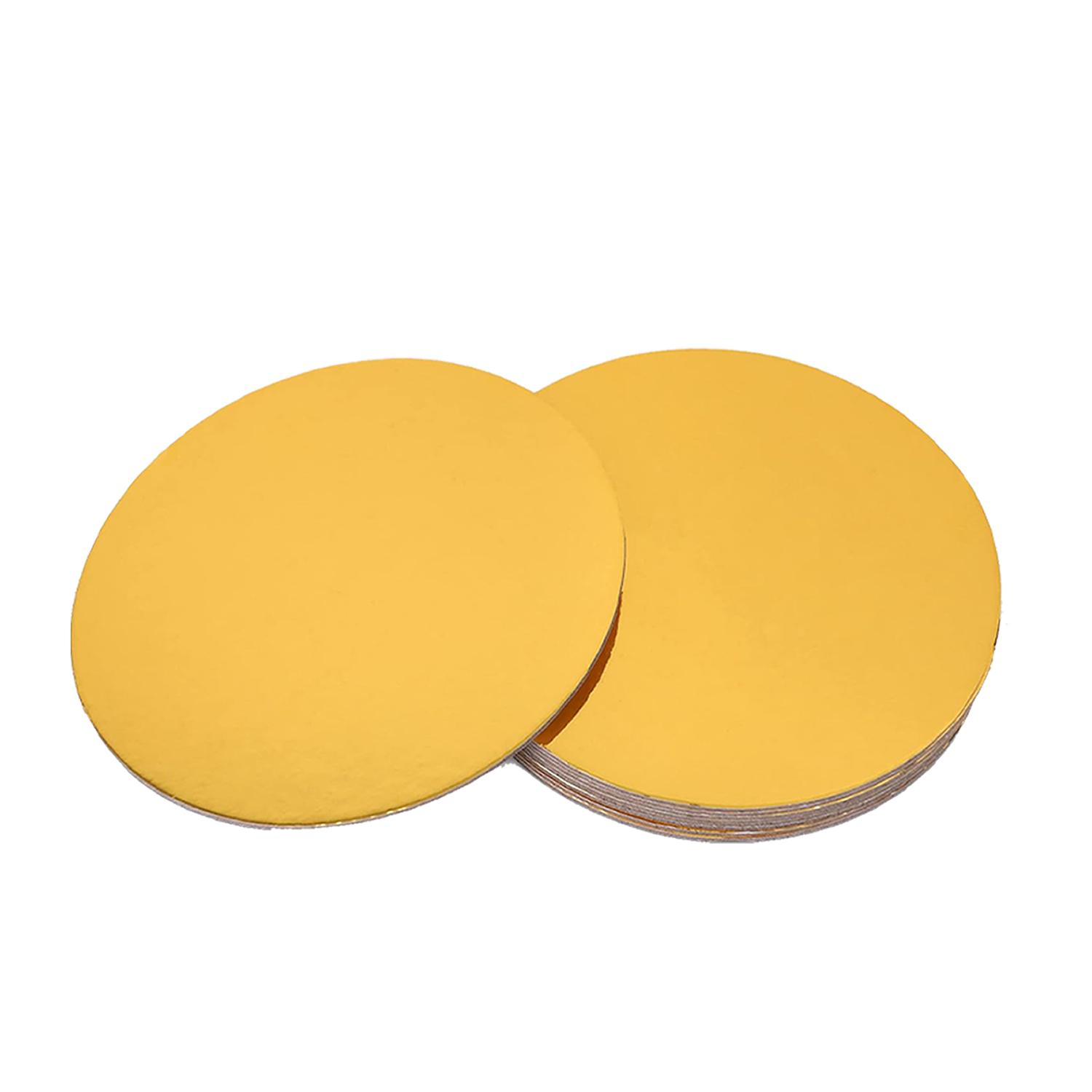 10'' ROUND SMOOTH GOLD CAKE BOARD