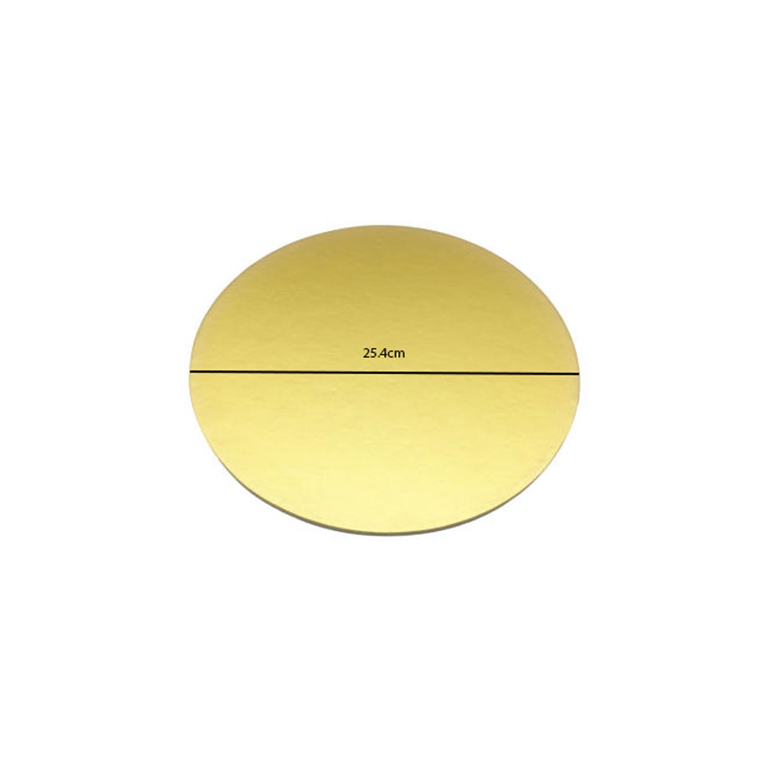 10'' ROUND SMOOTH GOLD CAKE BOARD