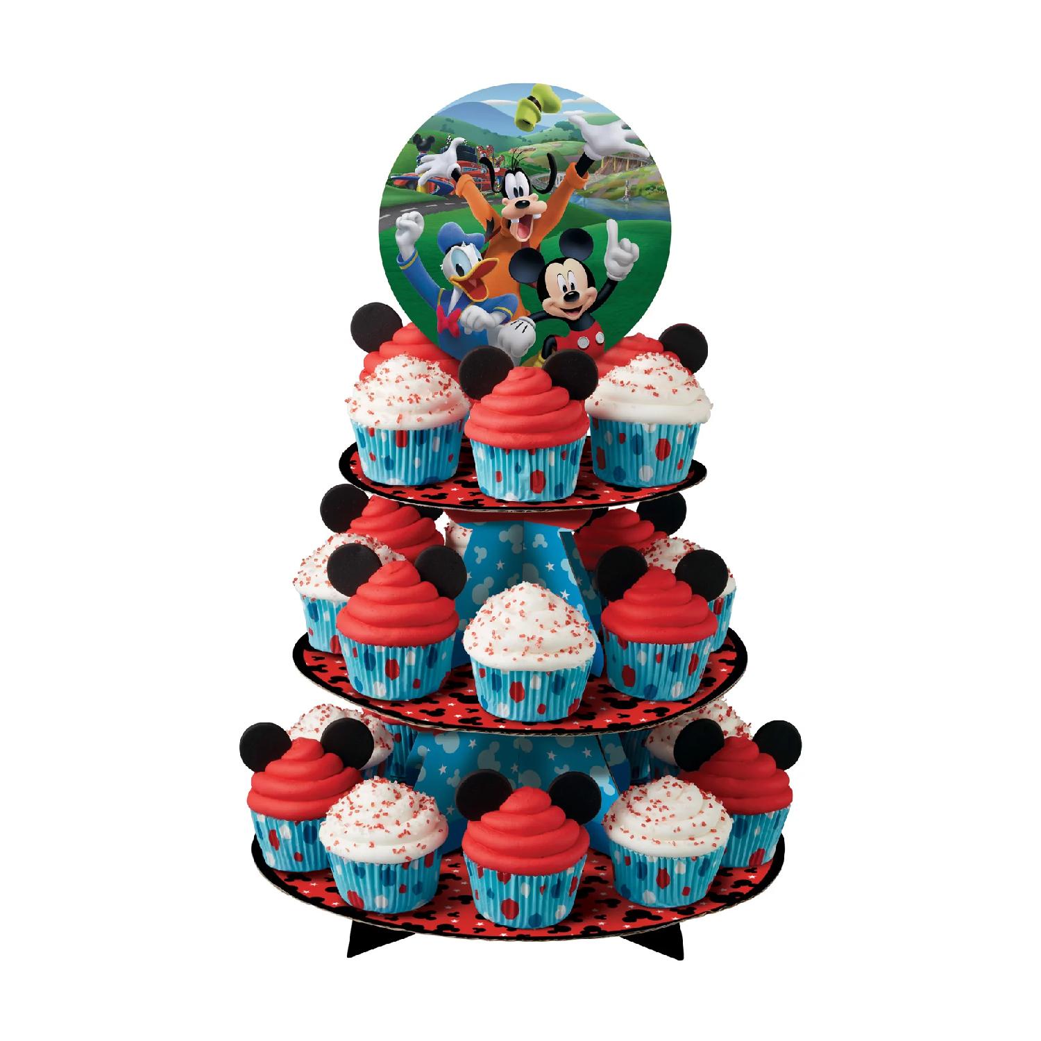 3 TIER MICKEY CUP CAKE STANDS CARTOON THEMED