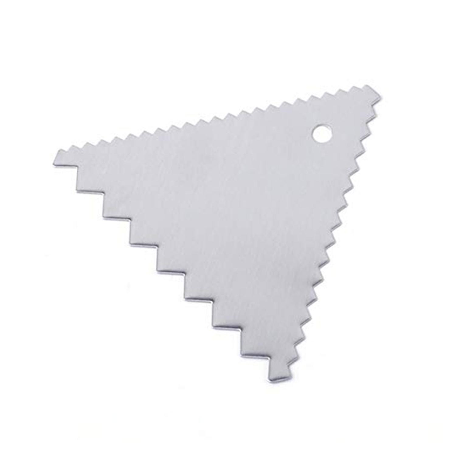 4'' TRIANGLE METALLIC SERRATED SCRAPPER