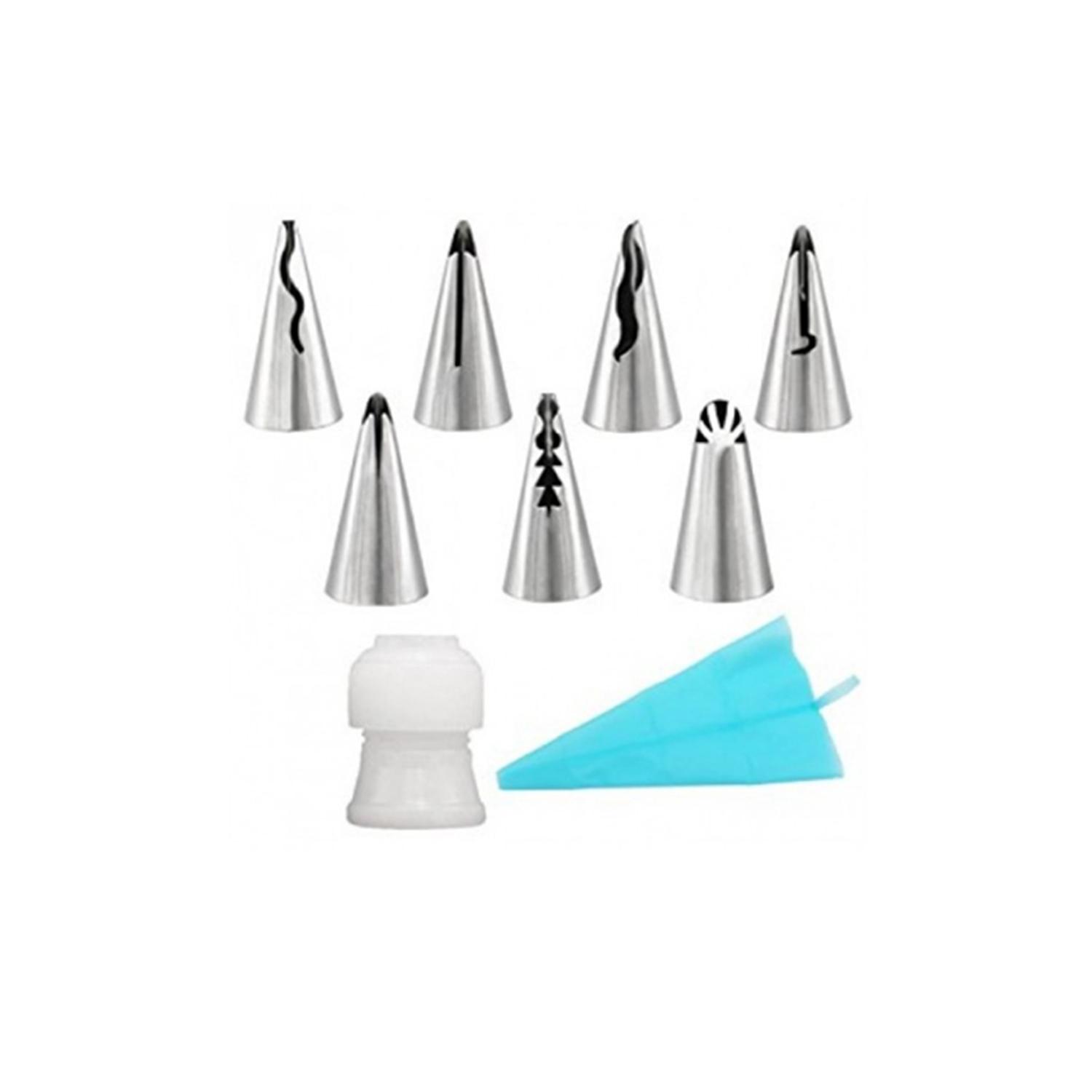 7 PIECE NOZZLE SET PIPING BAG AND COUPLER