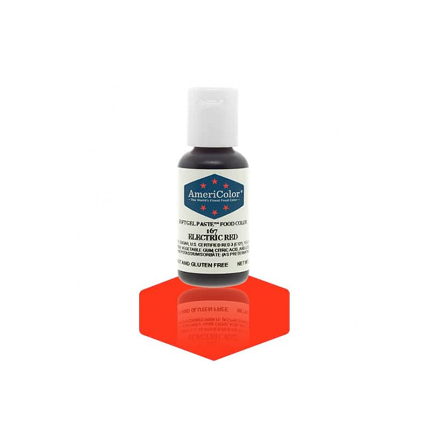 AMERICOLOR ELECTRIC RED SOFT GEL PASTE 21GMS