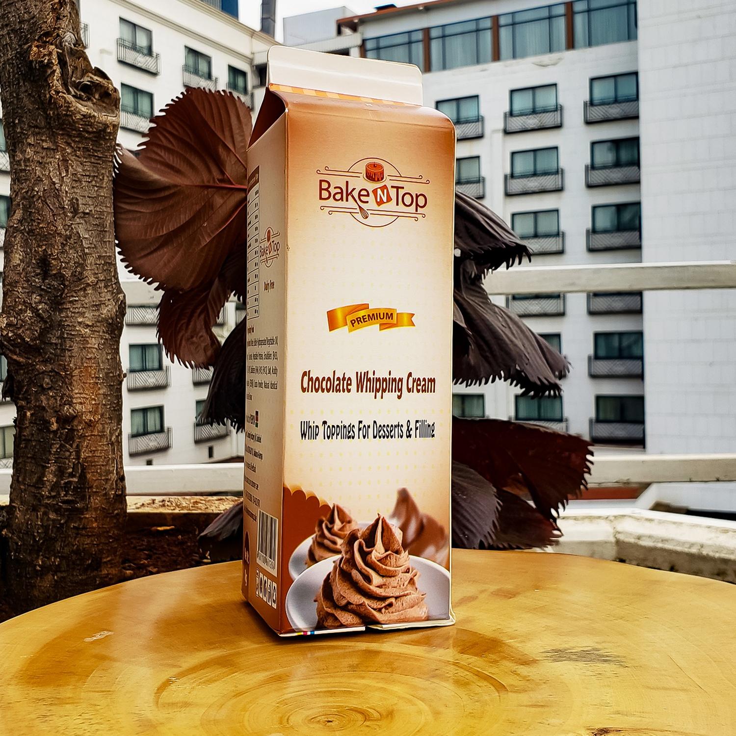 BAKE N TOP NON-DAIRY WHIP CREAM CHOCOLATE 1KG