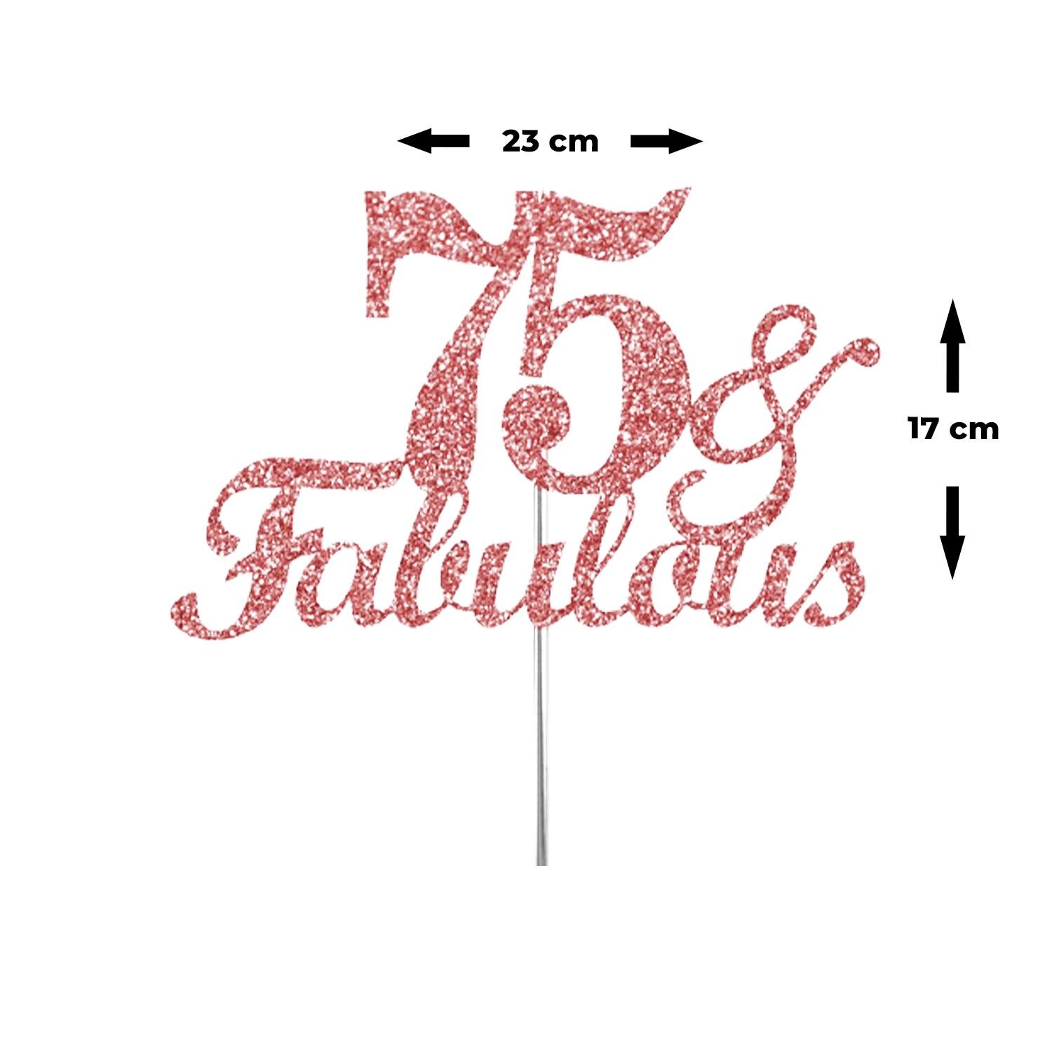 CUSTOMIZED A4 GLITTER ROSE GOLD PAPER TOPPER 17CM X 23CM