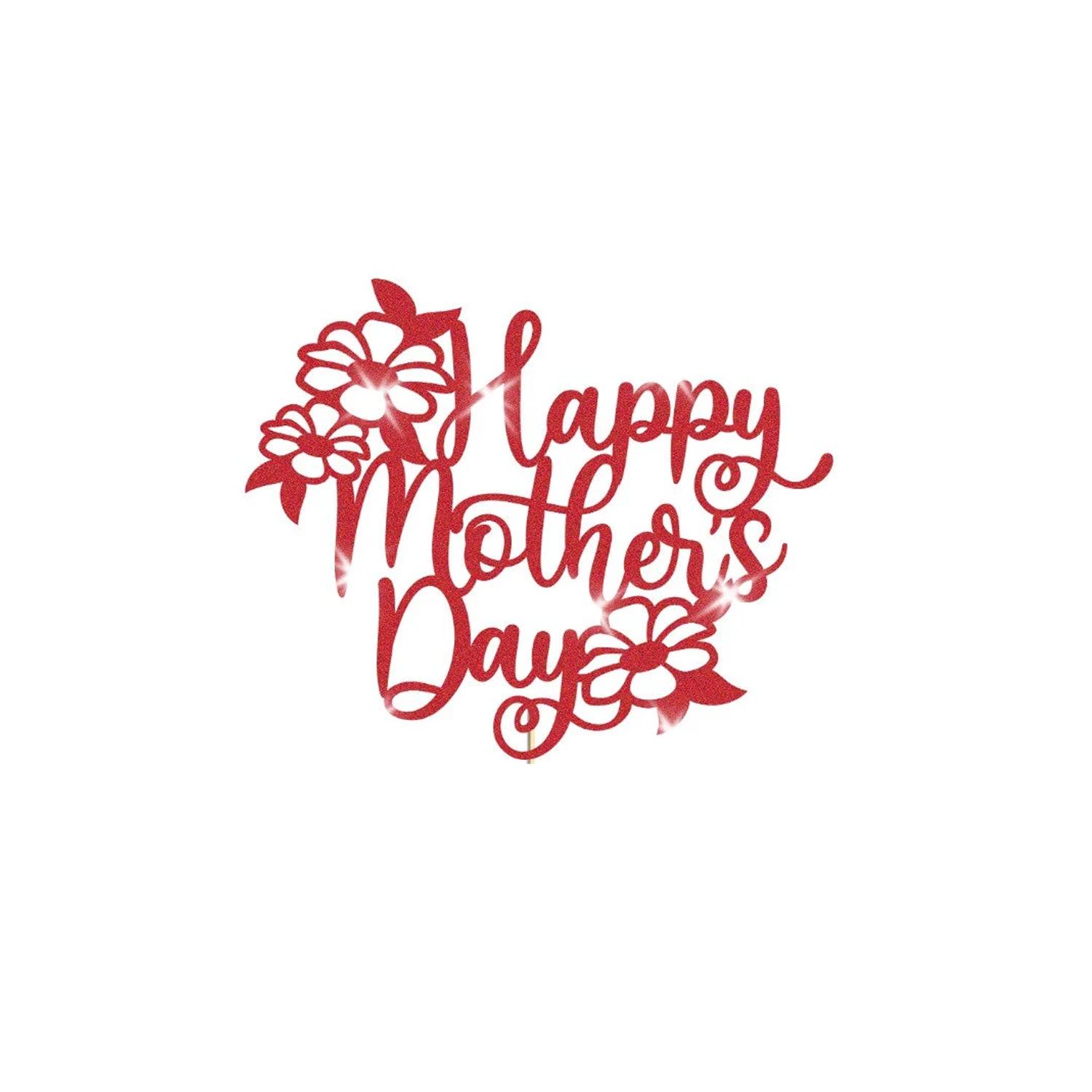 CUSTOMIZED A5 GLITTER RED PAPER TOPPER 14CM X 12CM