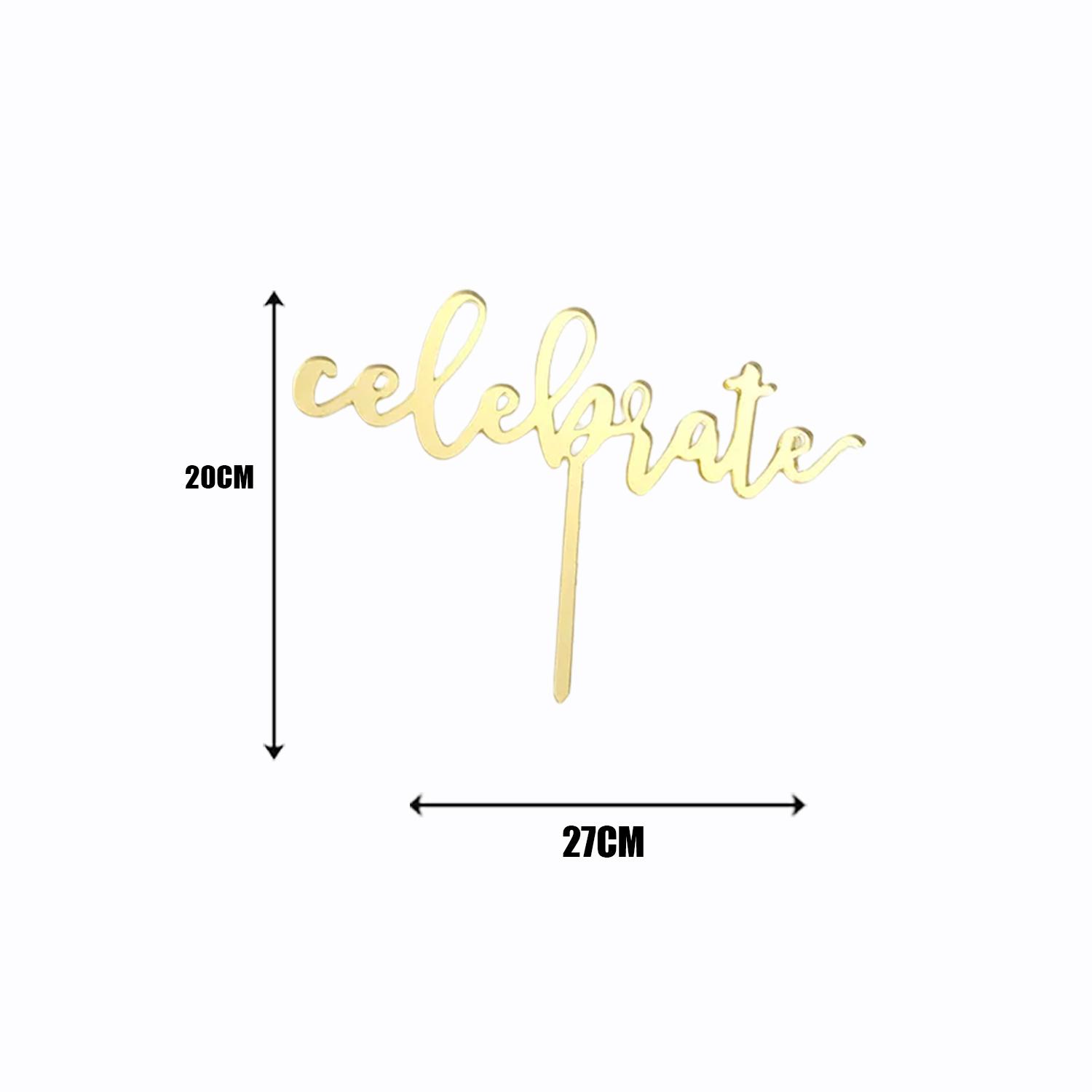 CUSTOMIZED GOLD MIRROR ACRYLIC TOPPER 20CM X 27CM