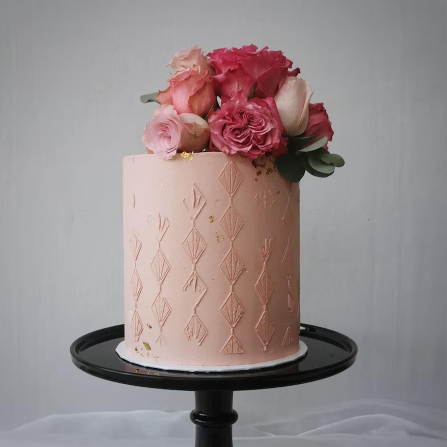 DIAMONDS CAKE STENCIL