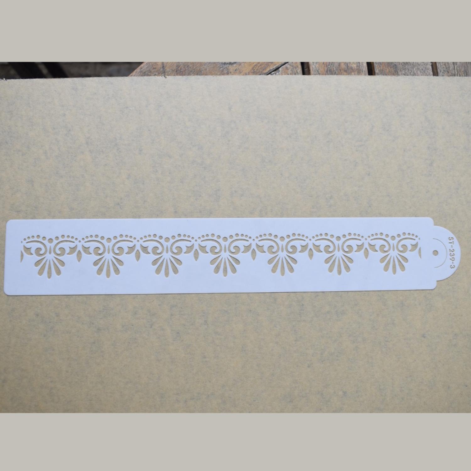 FLEUR DE LIS CAKE STENCIL ST 239-3