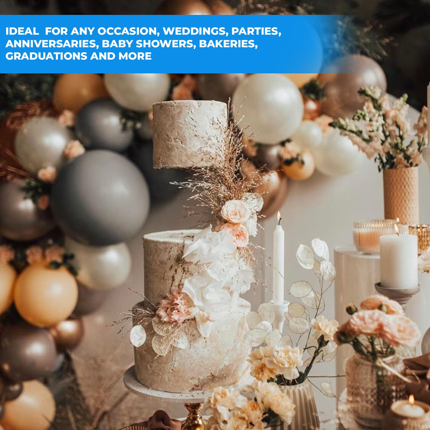 GOLD FLOATING CAKE TIER SEPARATOR