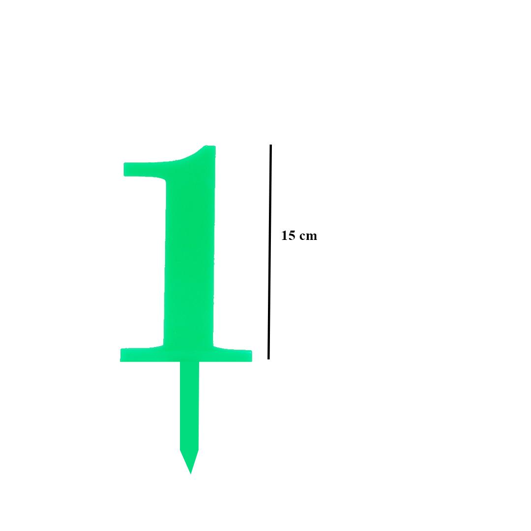 GREEN ACRYLIC HAPPY BIRTHDAY TOPPER NO 01