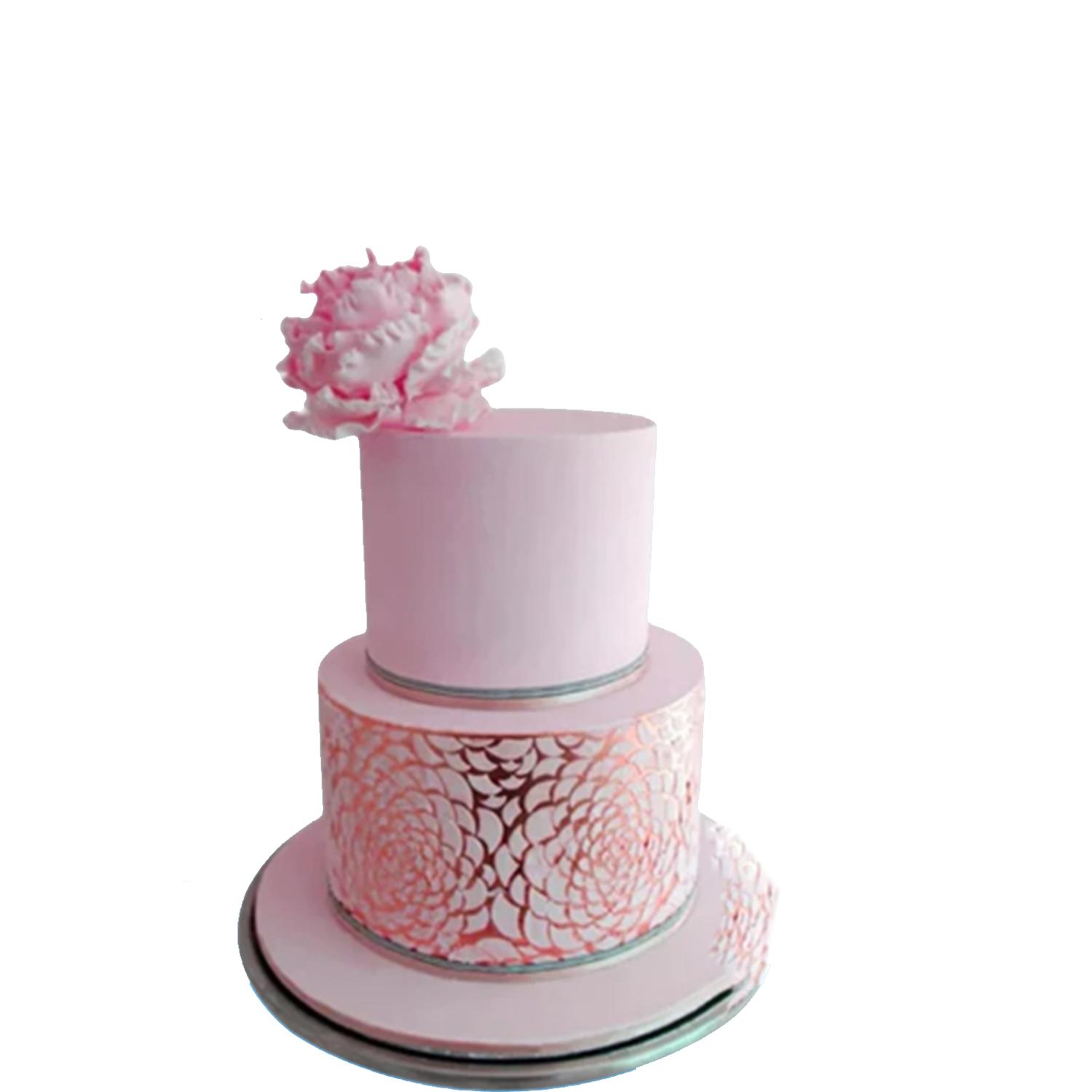 LARGE ROSE MOTIF STENCIL 3PCS SET