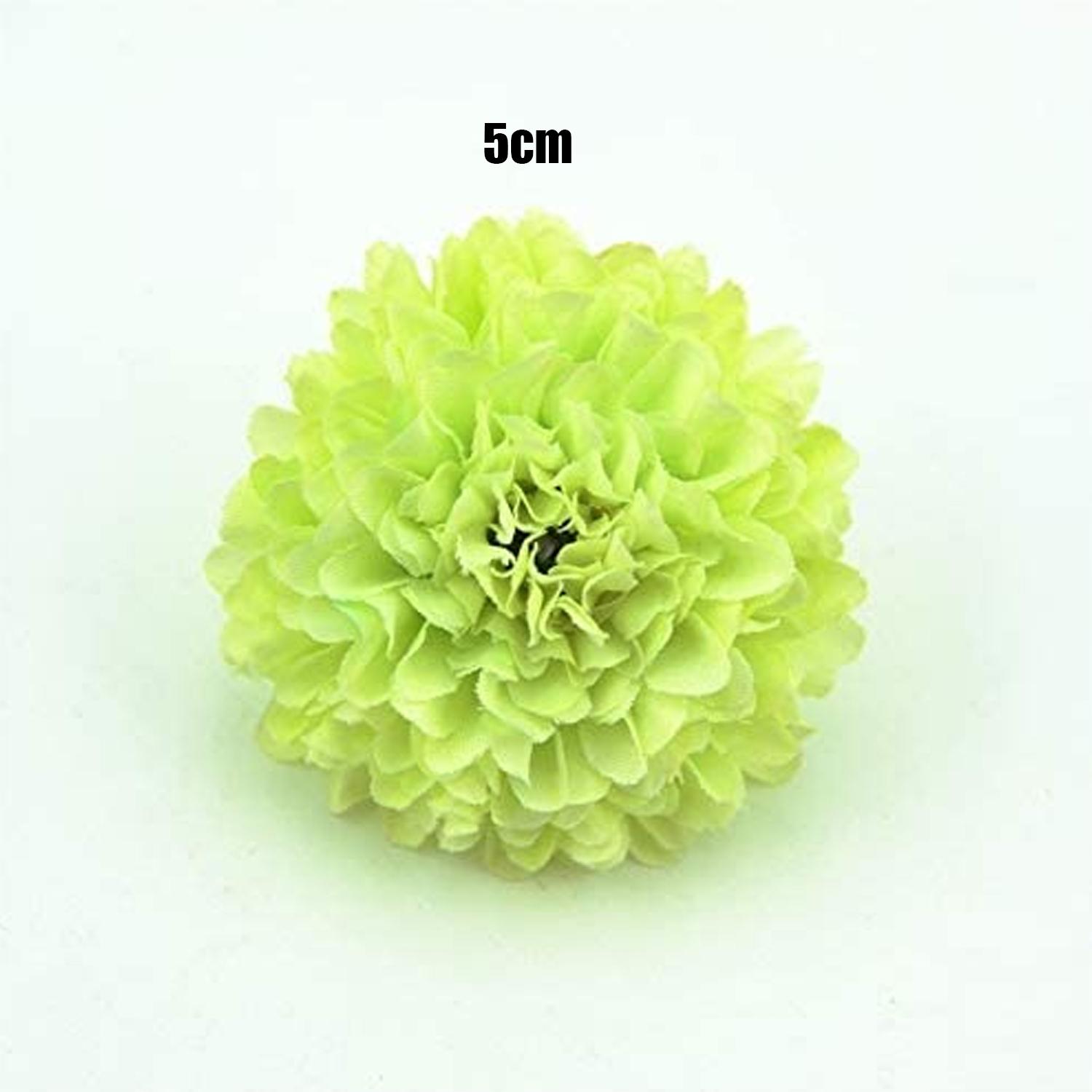 GREEN CARNATION ARTIFICIAL FLOWER 5CM