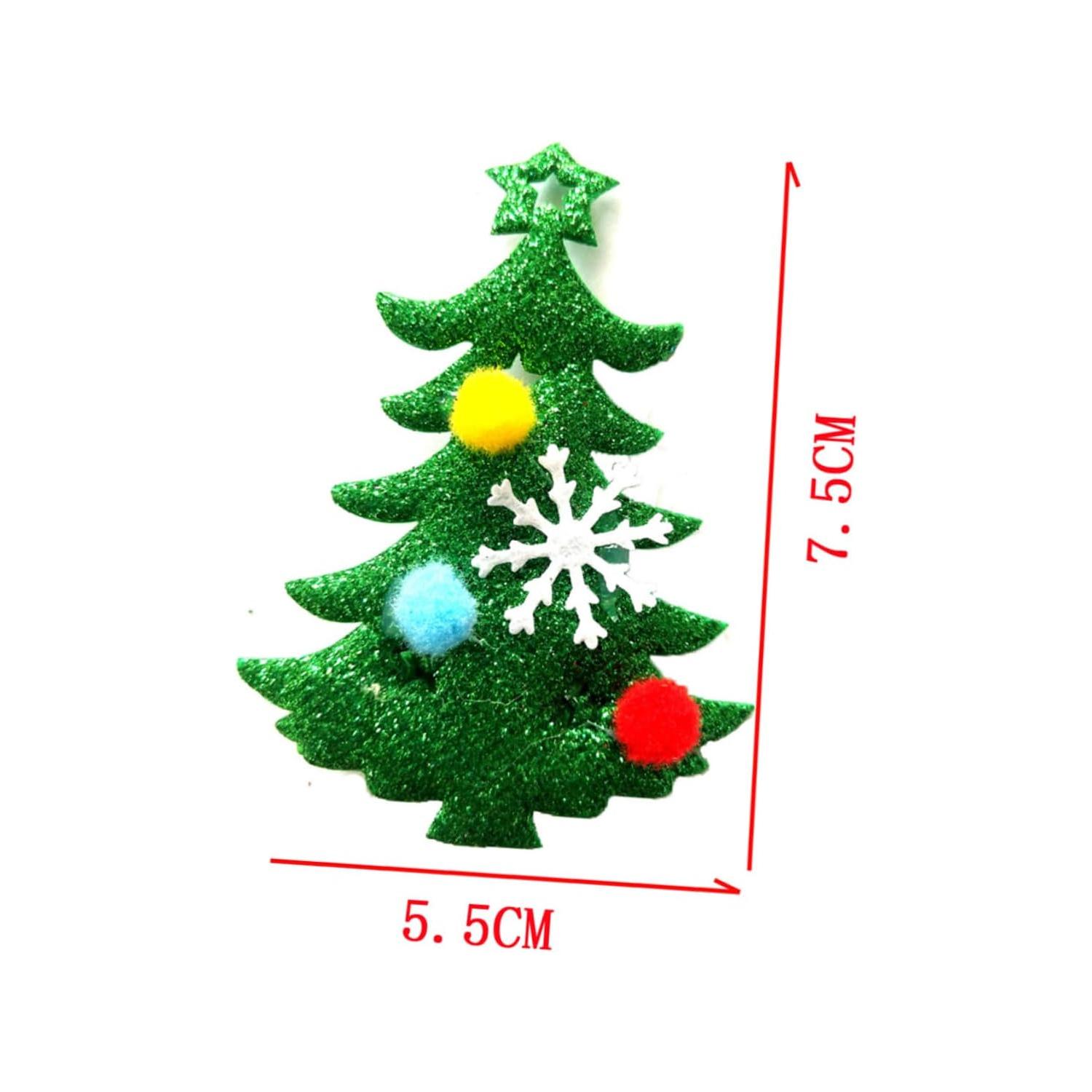 MERRY CHRISTMAS DECO GREEN TOPPERS