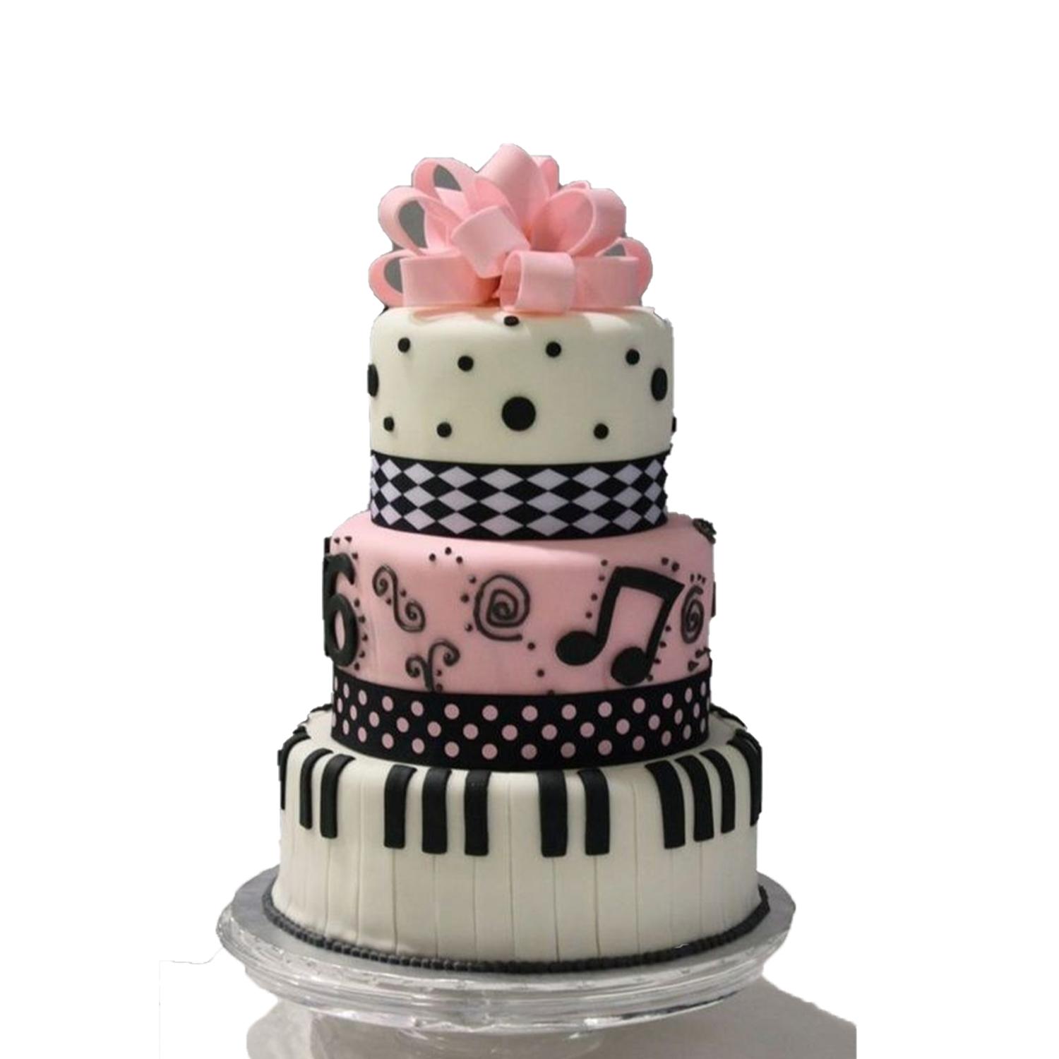 MUSICAL NOTATION CAKE STENCIL SET