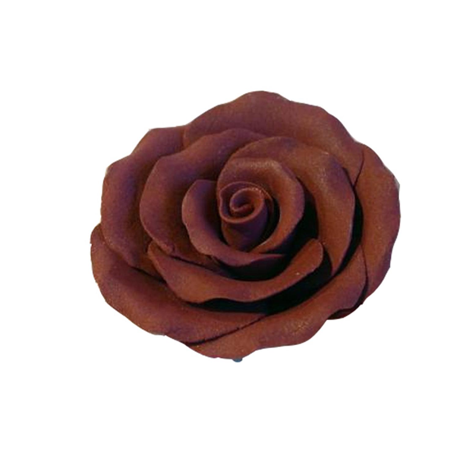 PARADISE LARGE ROSE FLOWER BROWN