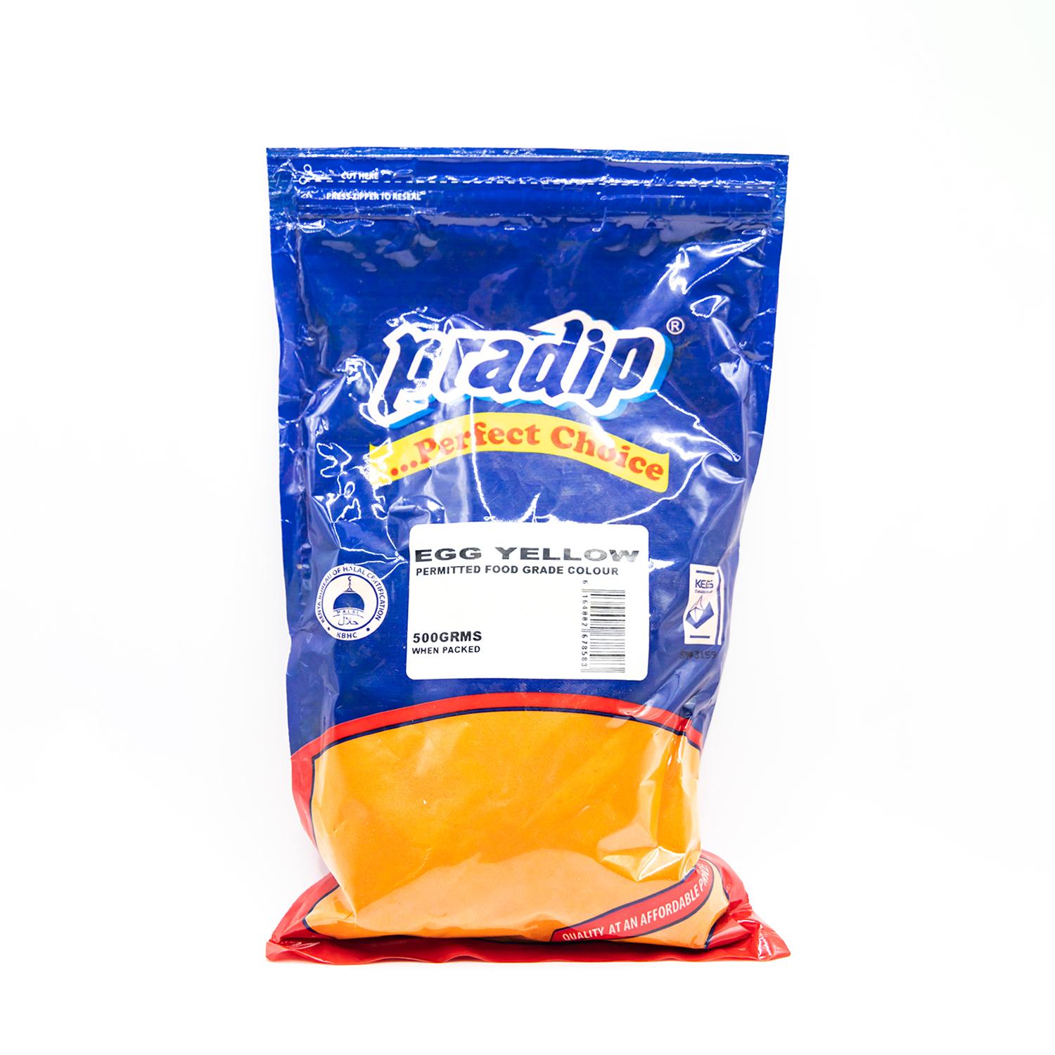 PRADIP EGG YELLOW FOOD COLOUR POWDER 500GM