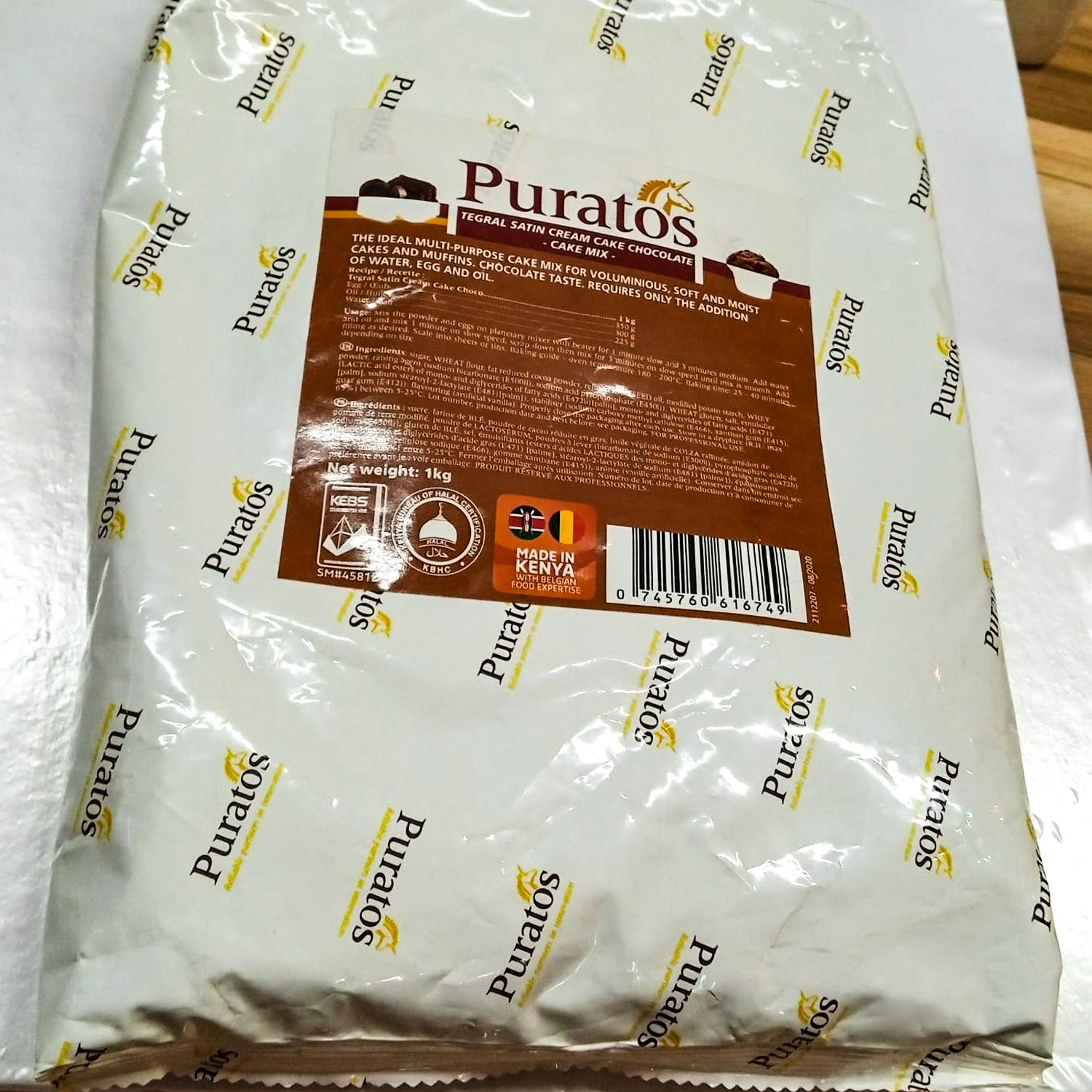 PURATOS TEGRAL SATIN CREME CAKE CHOCOLATE MIX 1KG