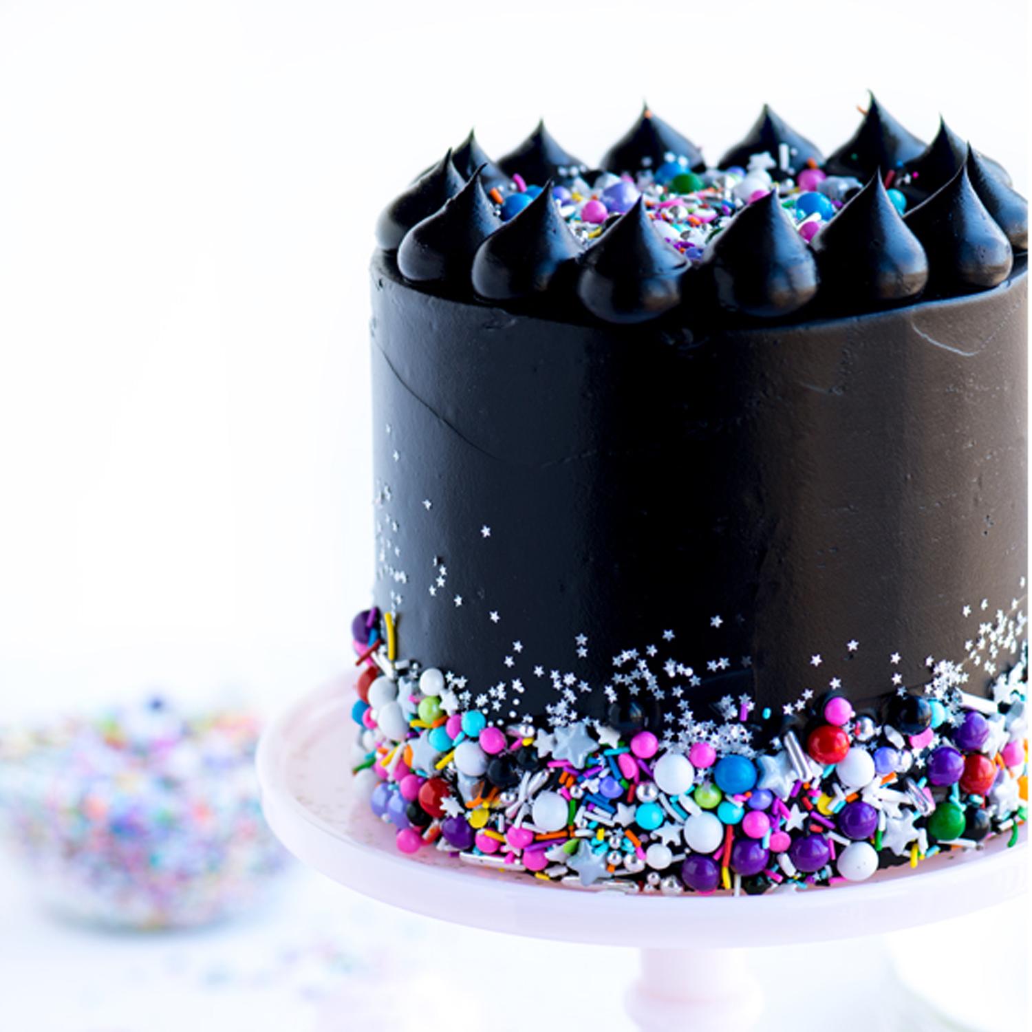 SUGARFLAIR EDIBLE LUSTRE DUST MIDNIGHT BLACK 2GMS