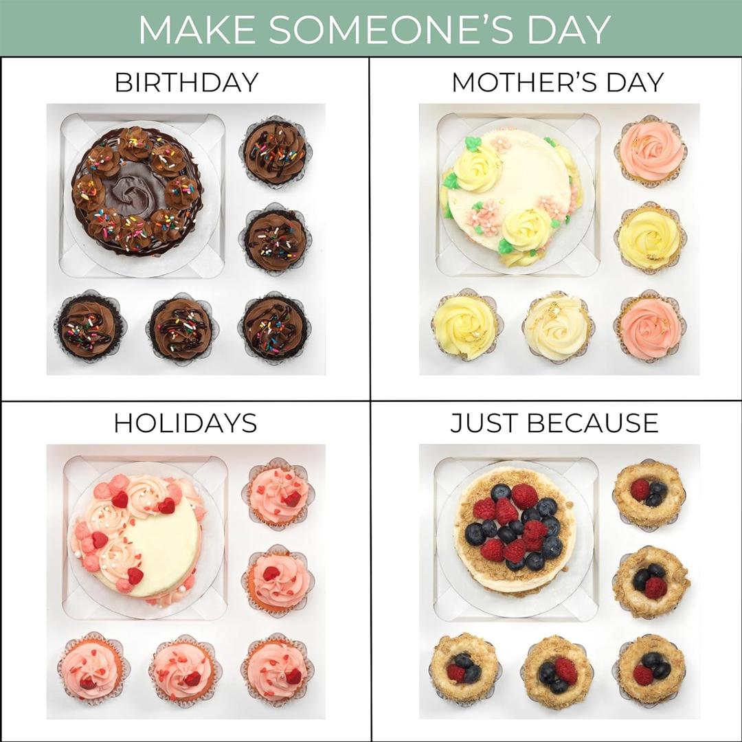 SQUARE WHITE 1KG 10 X 10 X 5 INCHES BENTO CAKE BOX WITH WINDOW