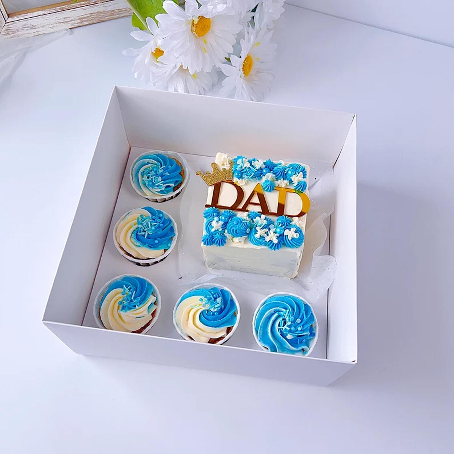 SQUARE WHITE 1KG 10 X 10 X 5 INCHES BENTO CAKE BOX WITH WINDOW