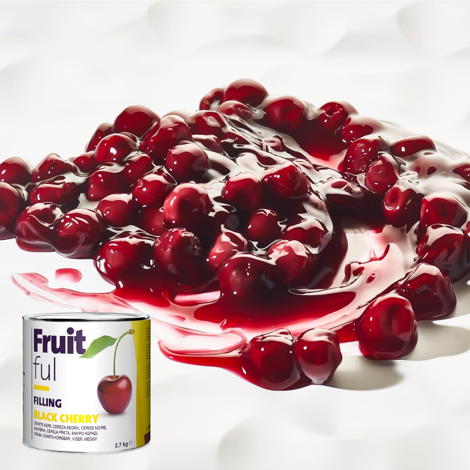 ZEELANDIA BLACK CHERRY FRUIT FILLING 2.7KGS