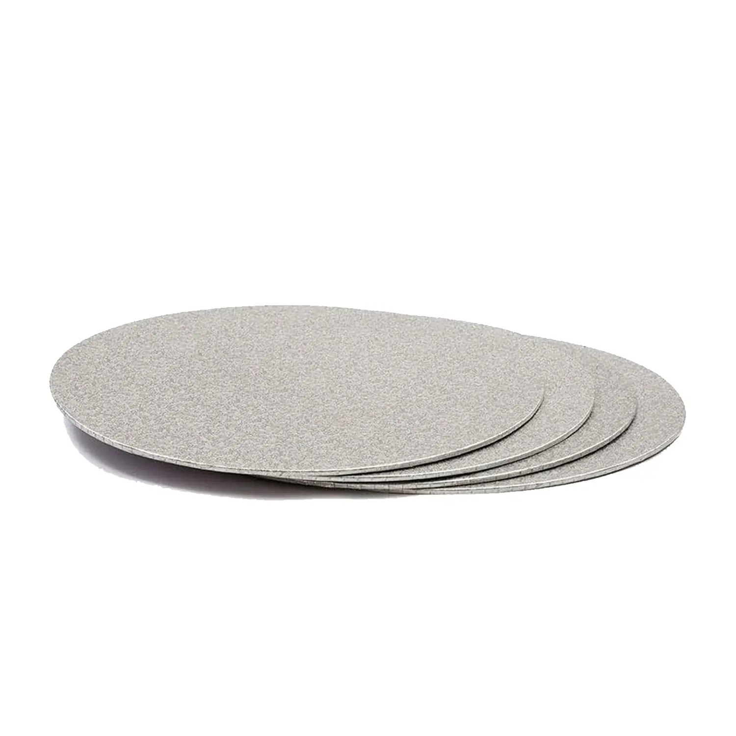 1KG THIN 10 INCH ROUND SILVER CAKE BOARD
