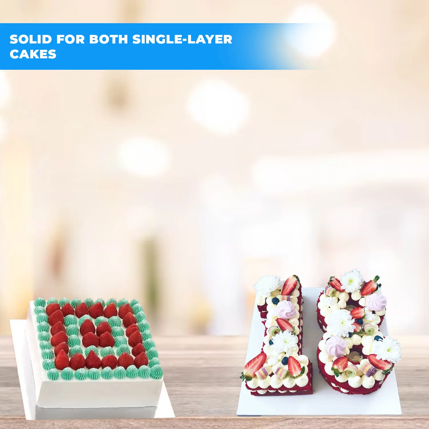 1KG NORMAL 10 INCH SQUARE SILVER CAKE BOARD