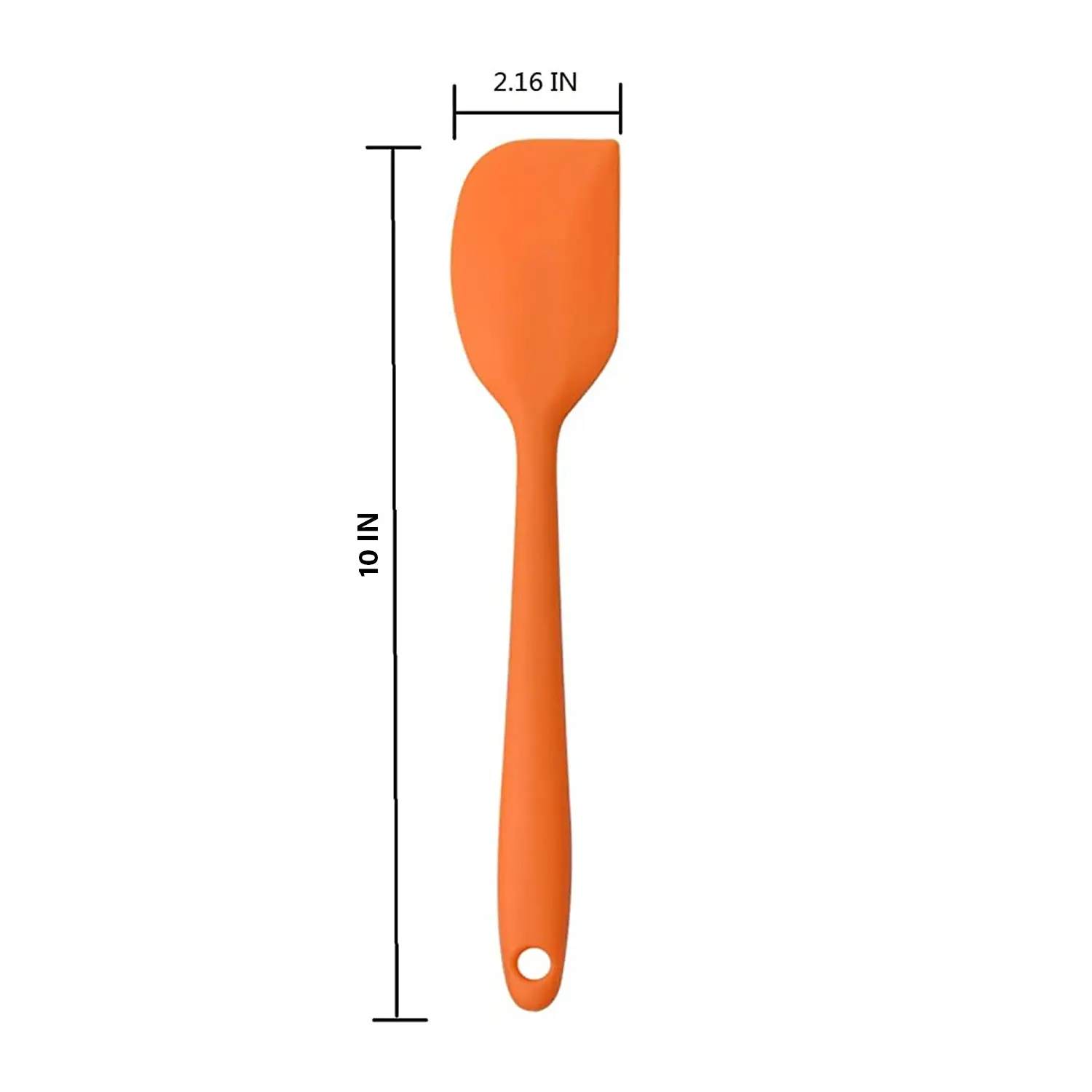 10''COLOURFUL SILICON SPATULA ORANGE