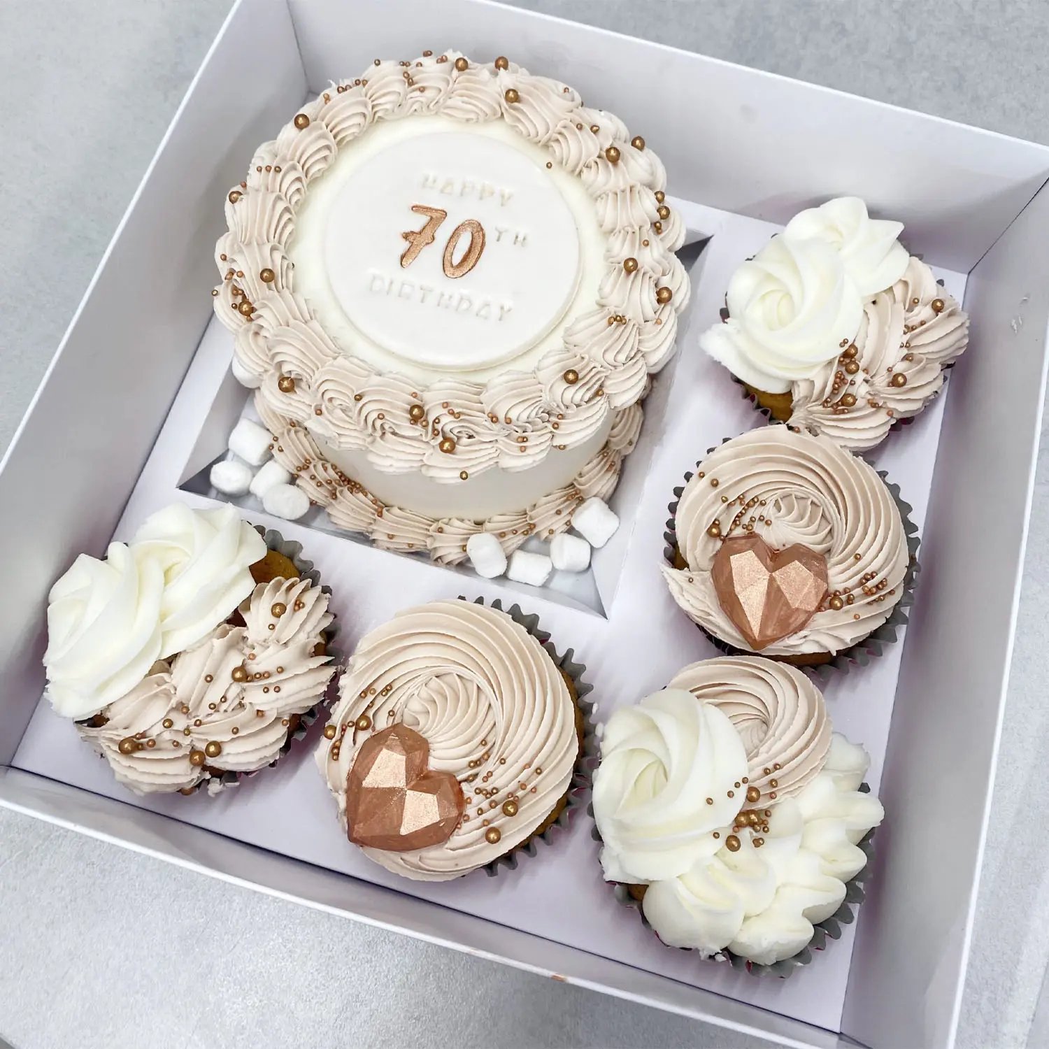 SQUARE WHITE 1KG 10 X10 X10 INCH TALL BENTO CAKE BOX (WITH LID)