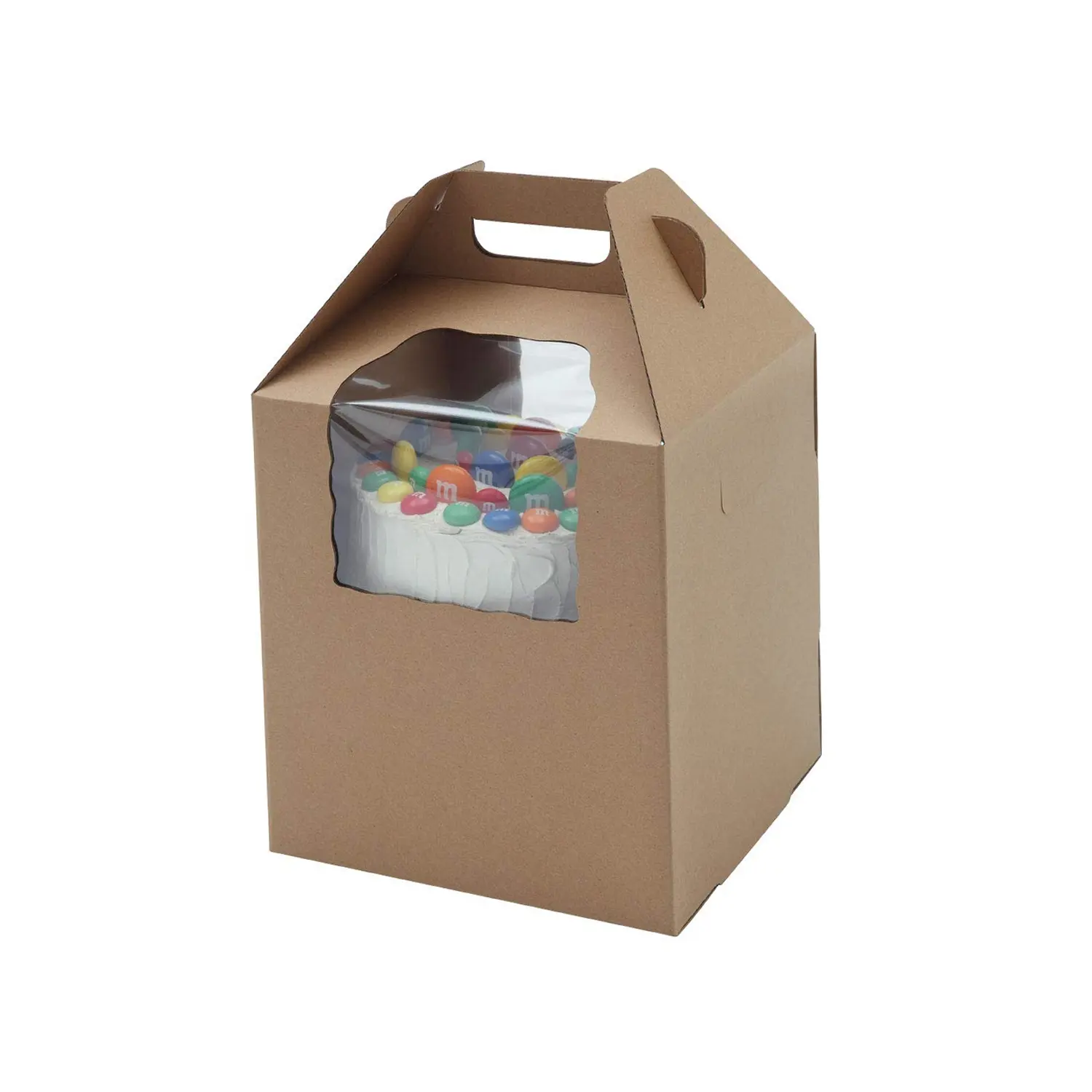 TALL BROWN WINDOW 1 KG 10 x 10 x 12 INCHES CAKE BOX
