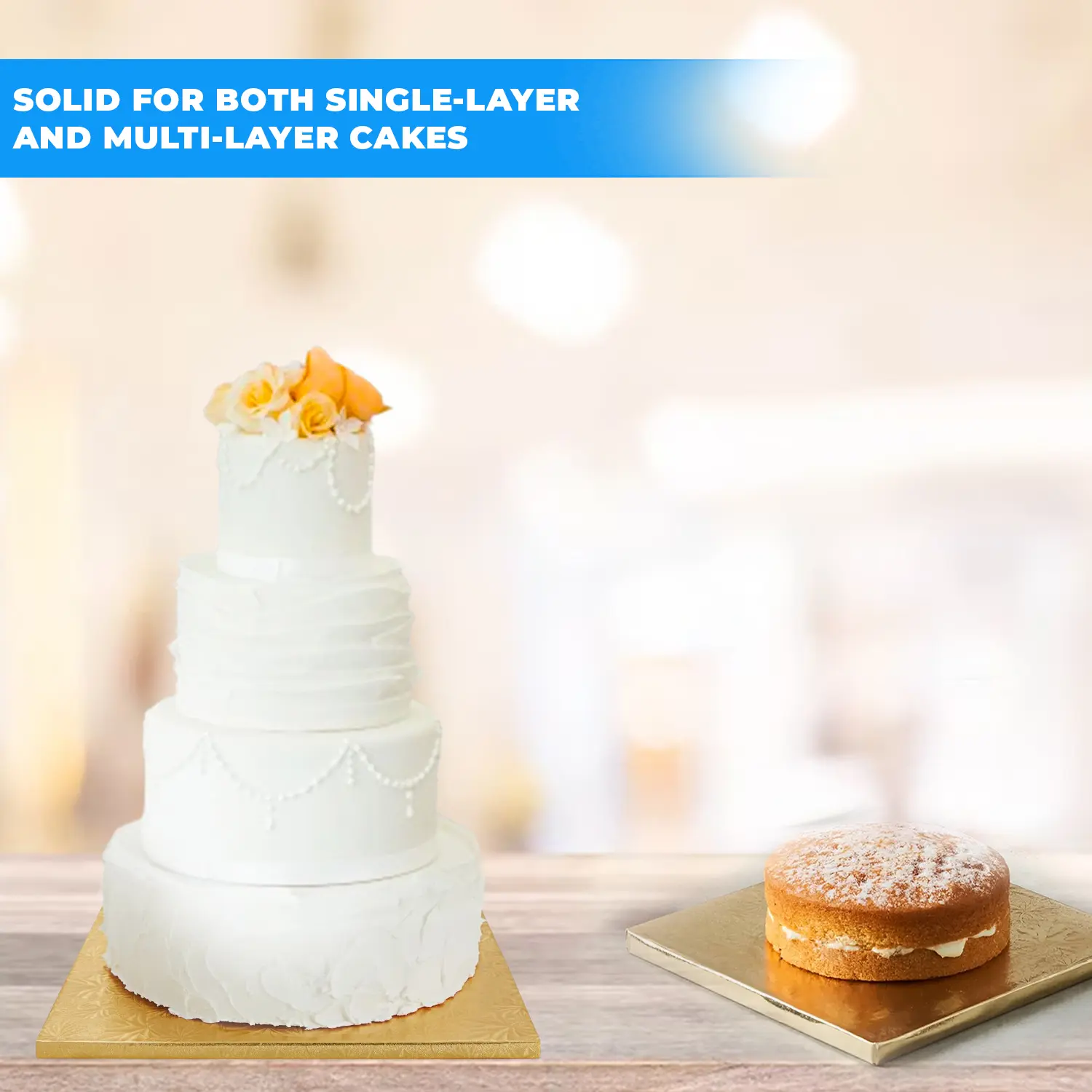 4KG 16 INCH SQUARE GOLD CAKE DRUM, 4KG SQUARE GOLD CAKE DRUM, 16 INCHES GOLD SQUARE CAKE BOARD, STRONG GOLD SQUARE CAKE BASE, HEAVY DUTY SQUARE GOLD CAKE BOARD, WEDDING MUST HAVE CAKE BOARDS, STRONGEST CAKE BOARD FOR WEDDING AND TIERED CAKES.