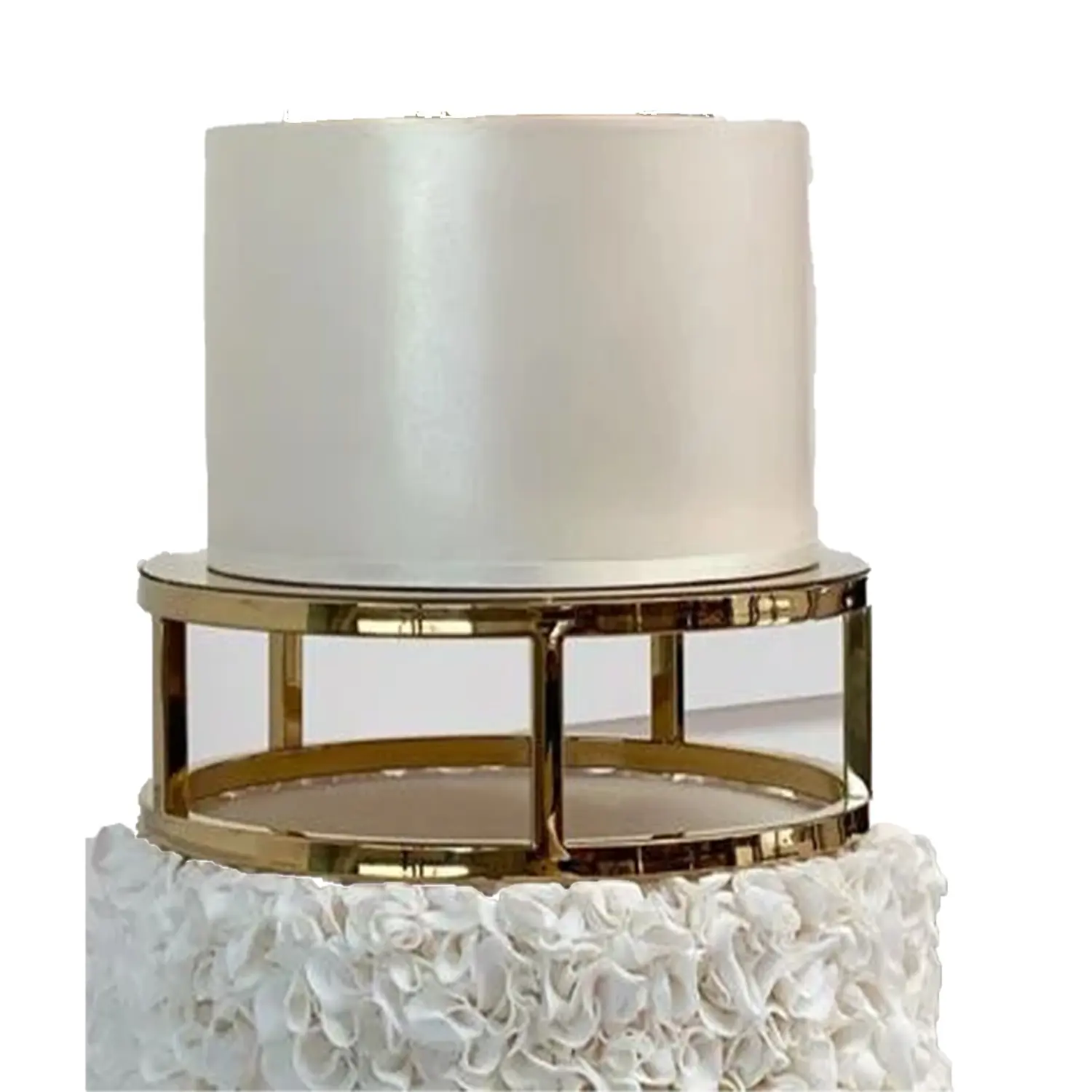 25CM x 10CM GOLD ROUND TIER SEPARATOR