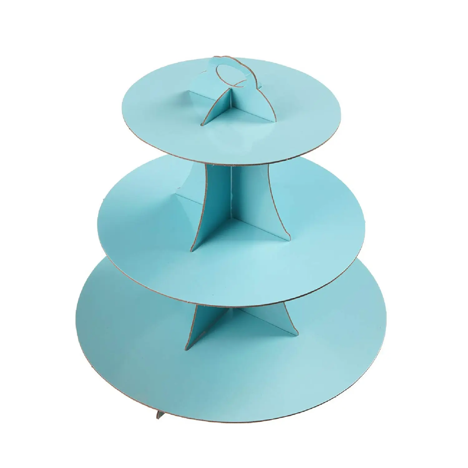 3 TIER CUPCAKE STAND BLUE