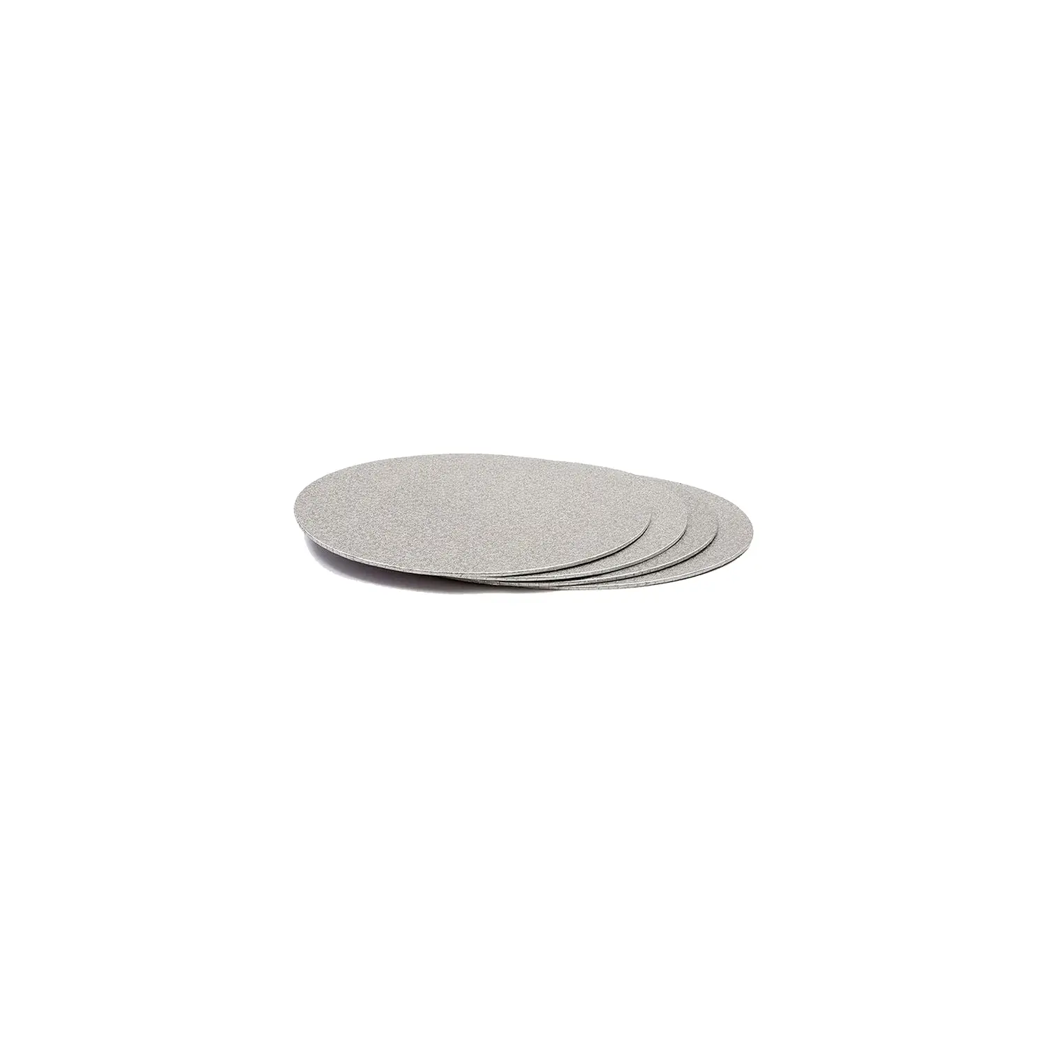 4'' ROUND SMOOTH SILVER CAKE BOARD