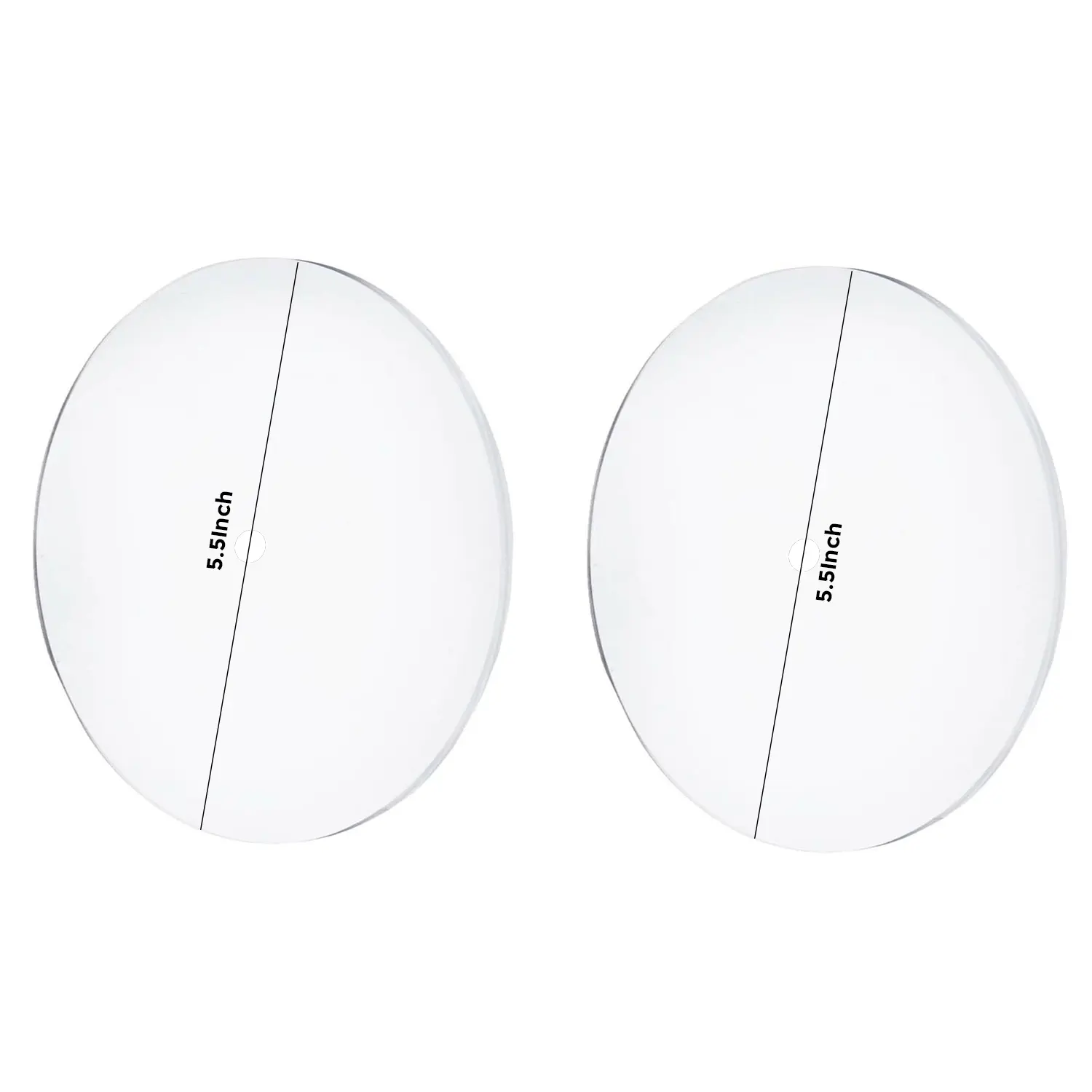 5.5" ROUND ACRYLIC DISCS 2PCS