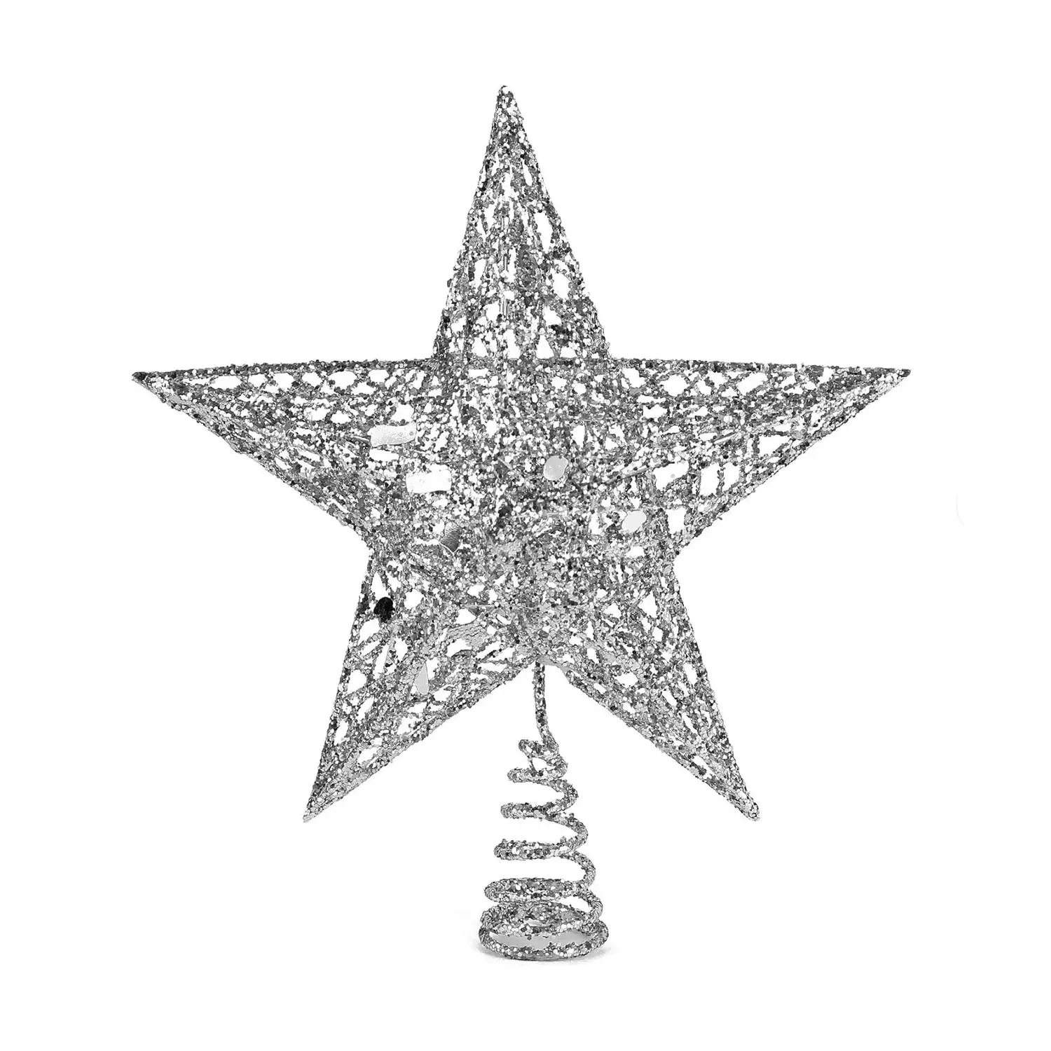 6'' SILVER CHRISTMAS TREE STAR